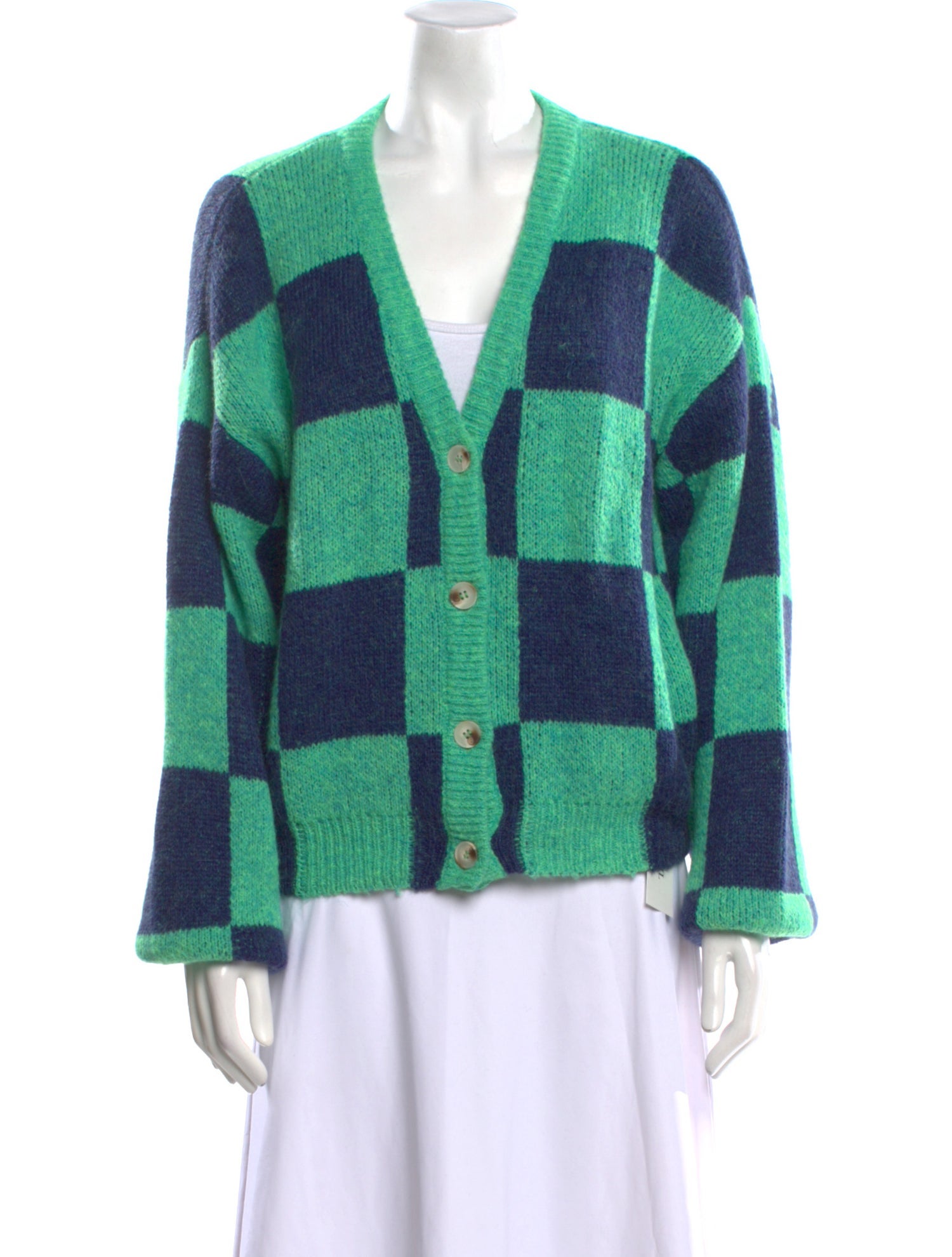 Stine Goya Printed V-Neck Sweater