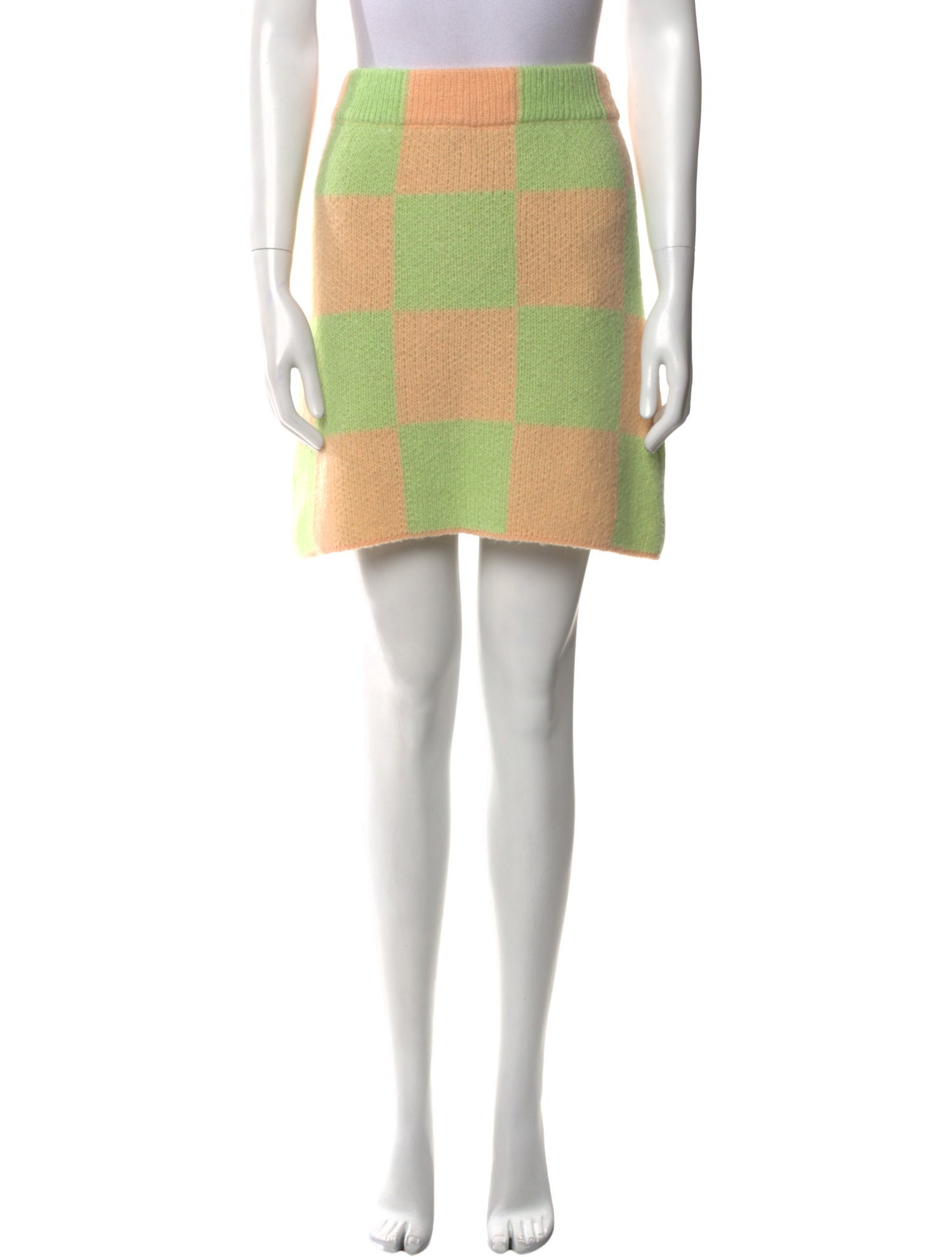 Stine Goya Plaid Print Mini Skirt