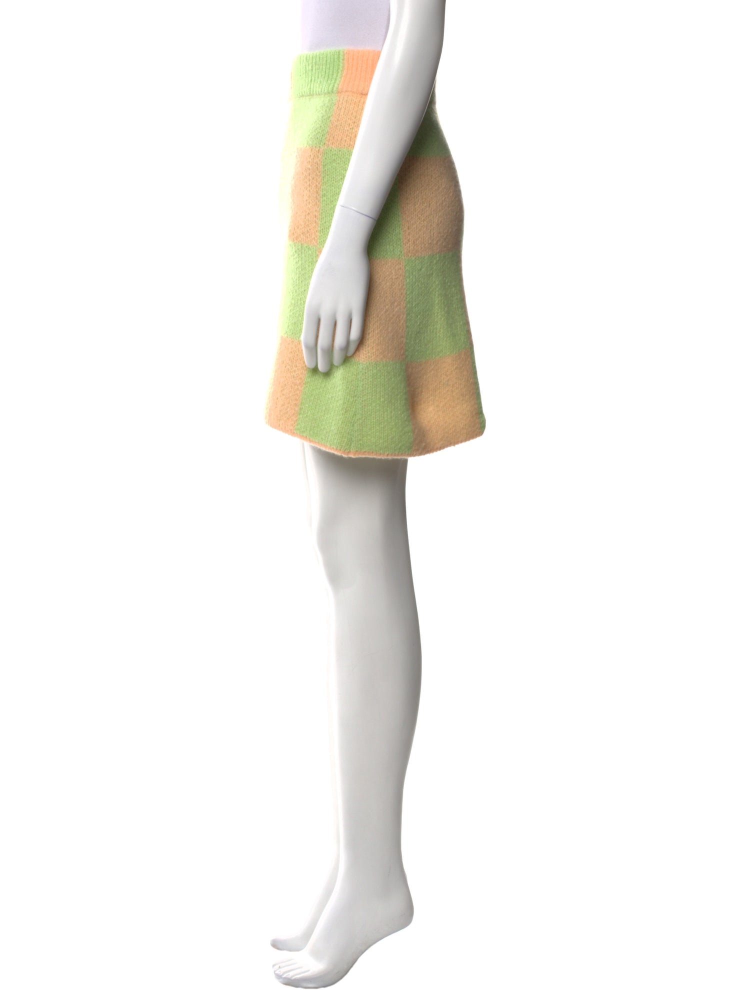 Stine Goya Plaid Print Mini Skirt