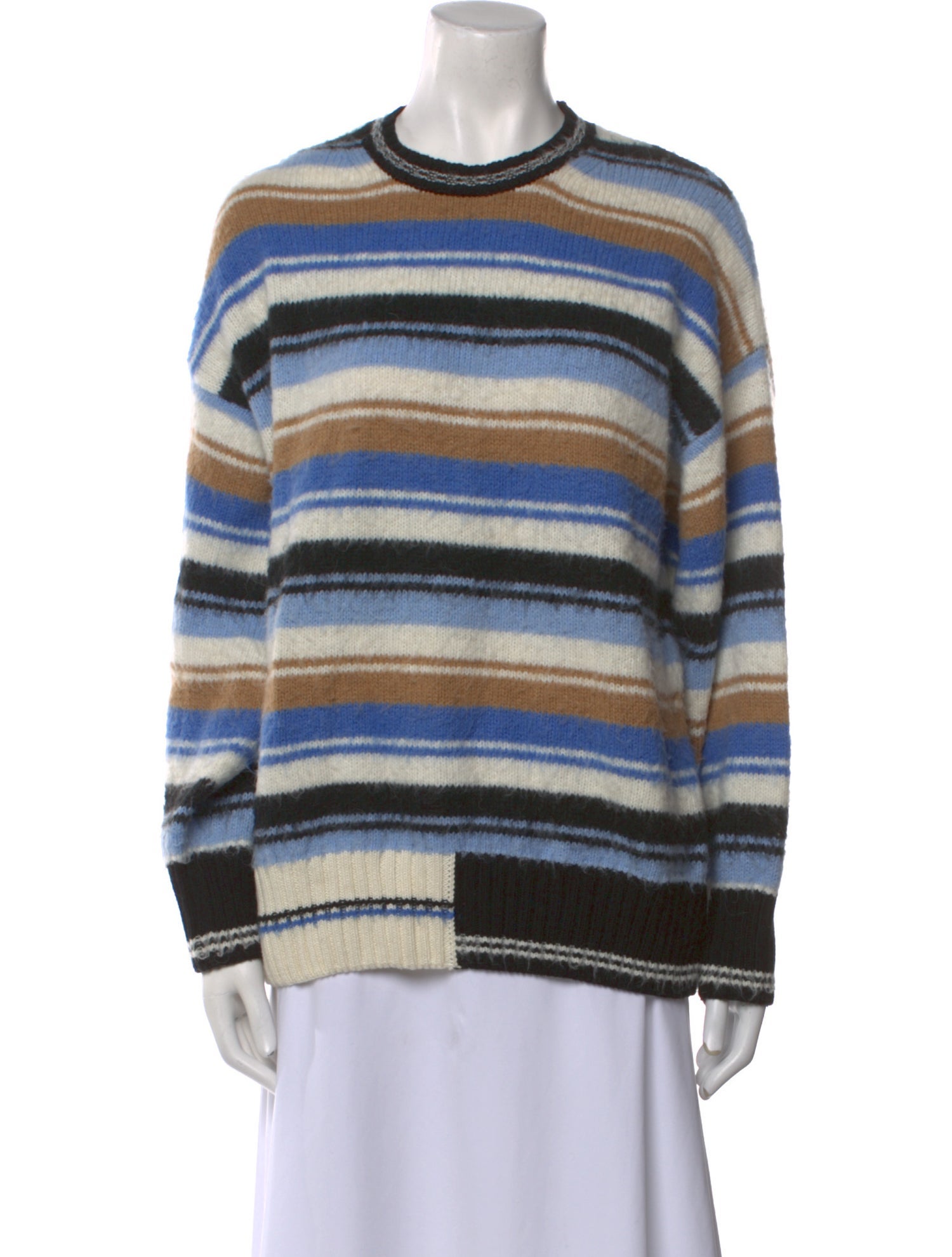 Stine Goya Striped Crew Neck Sweater