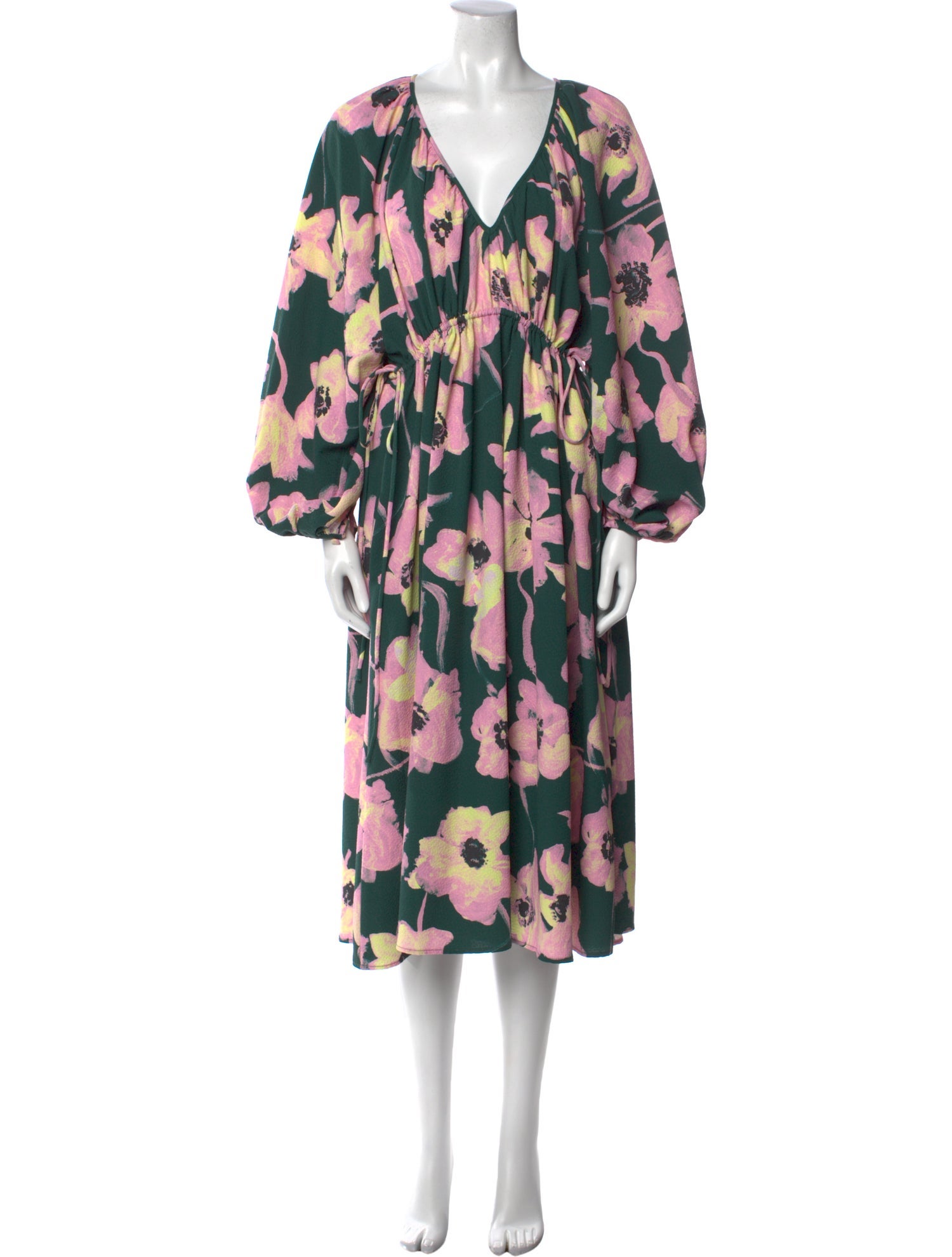 Stine Goya Floral Print Midi Length Dress