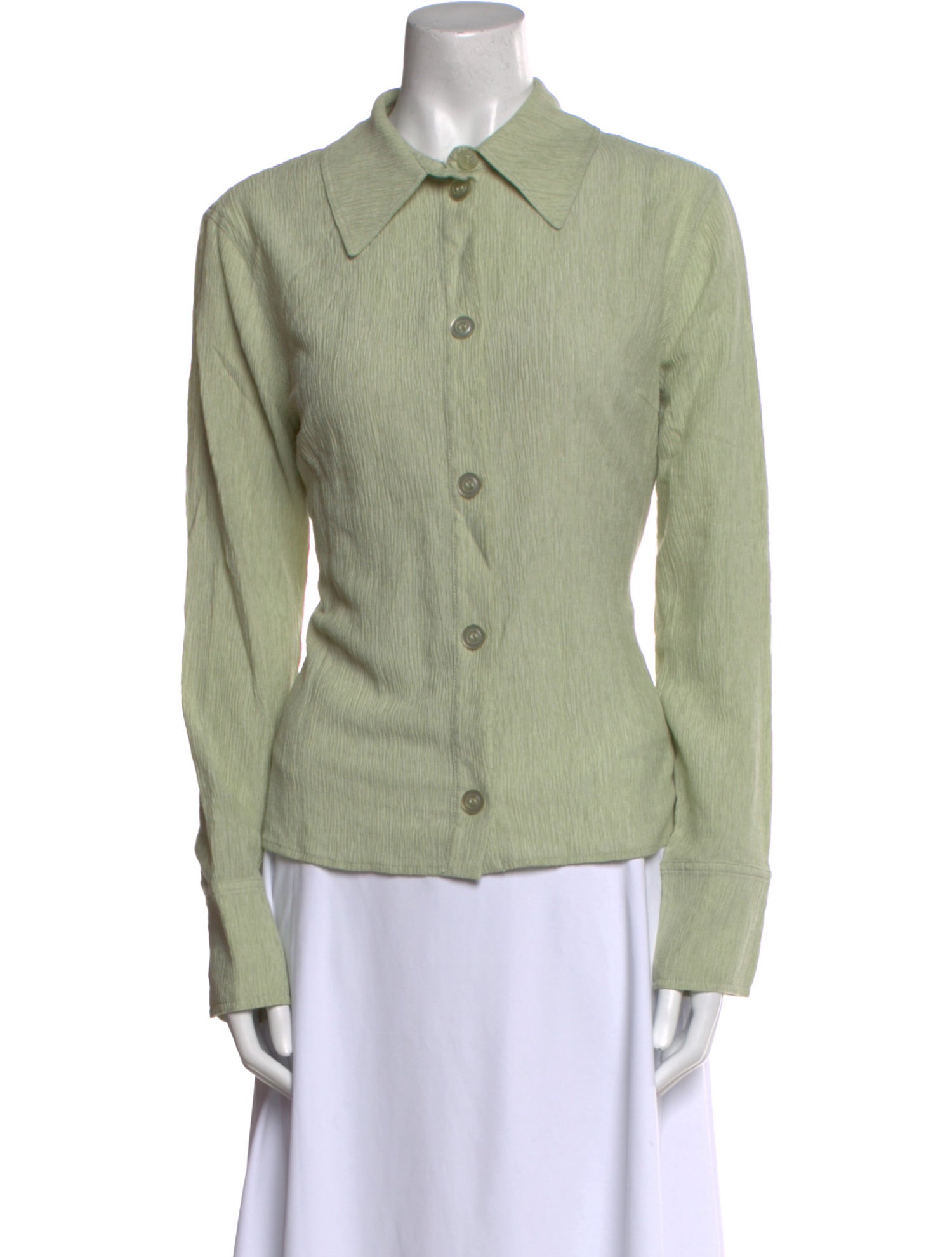 Stine Goya Long Sleeve Button-Up Top