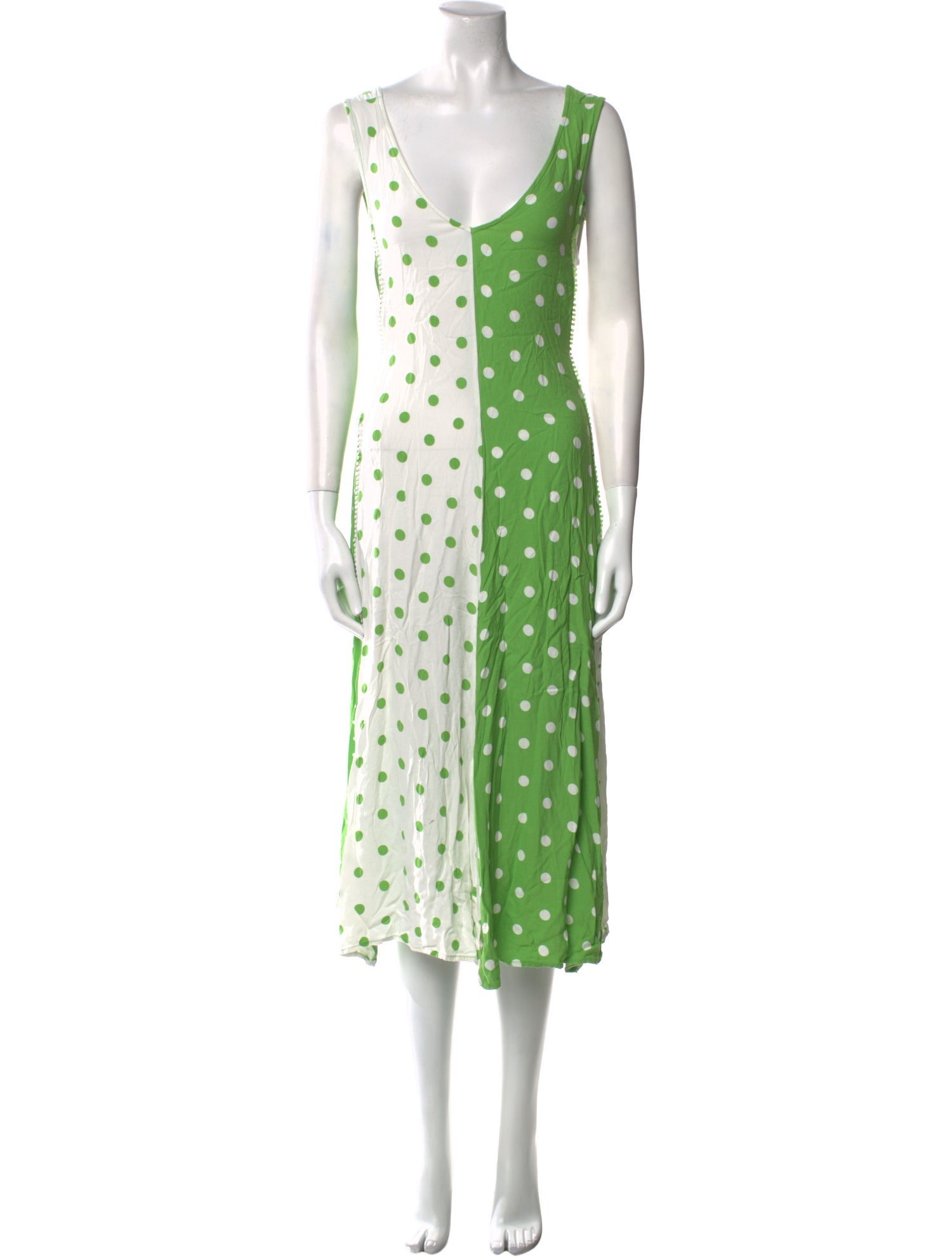 Stine Goya Polka Dot Print Midi Length Dress