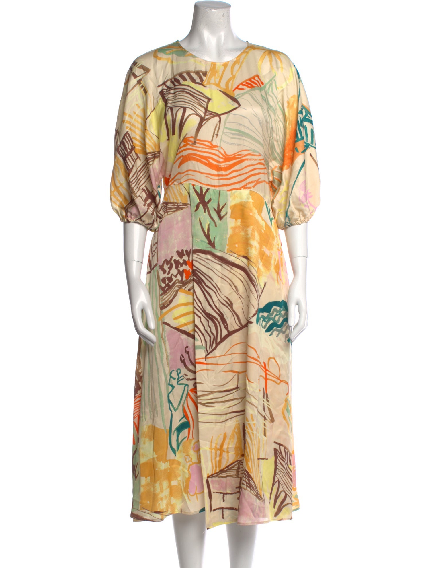 Stine Goya Printed Midi Length Dress