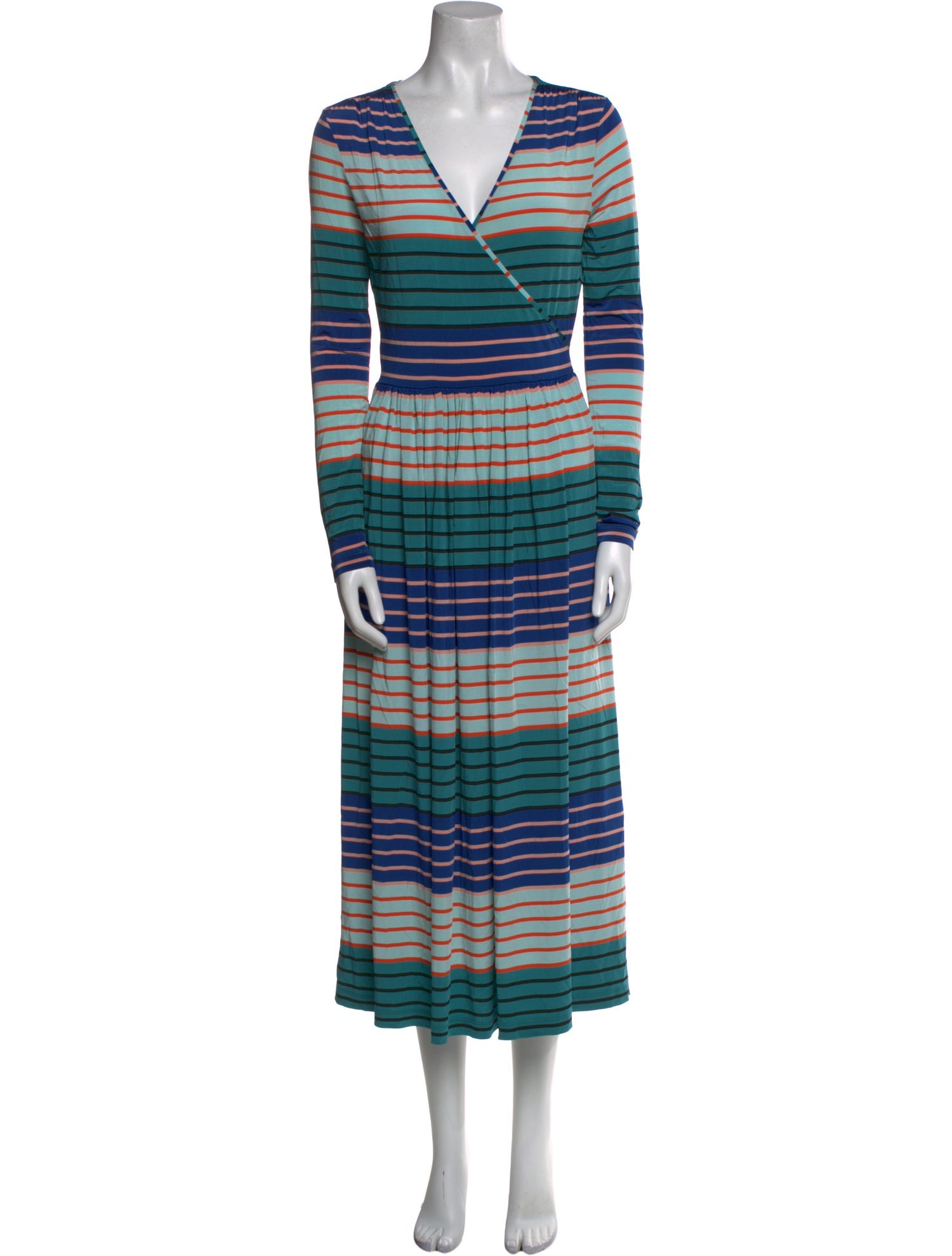 Stine Goya Striped Midi Length Dress