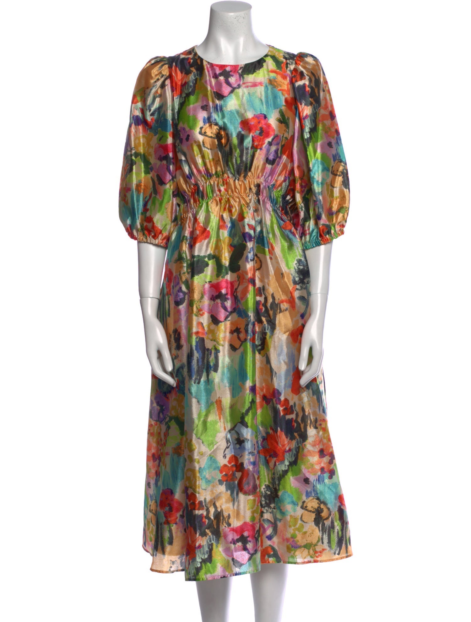 Stine Goya Floral Print Midi Length Dress