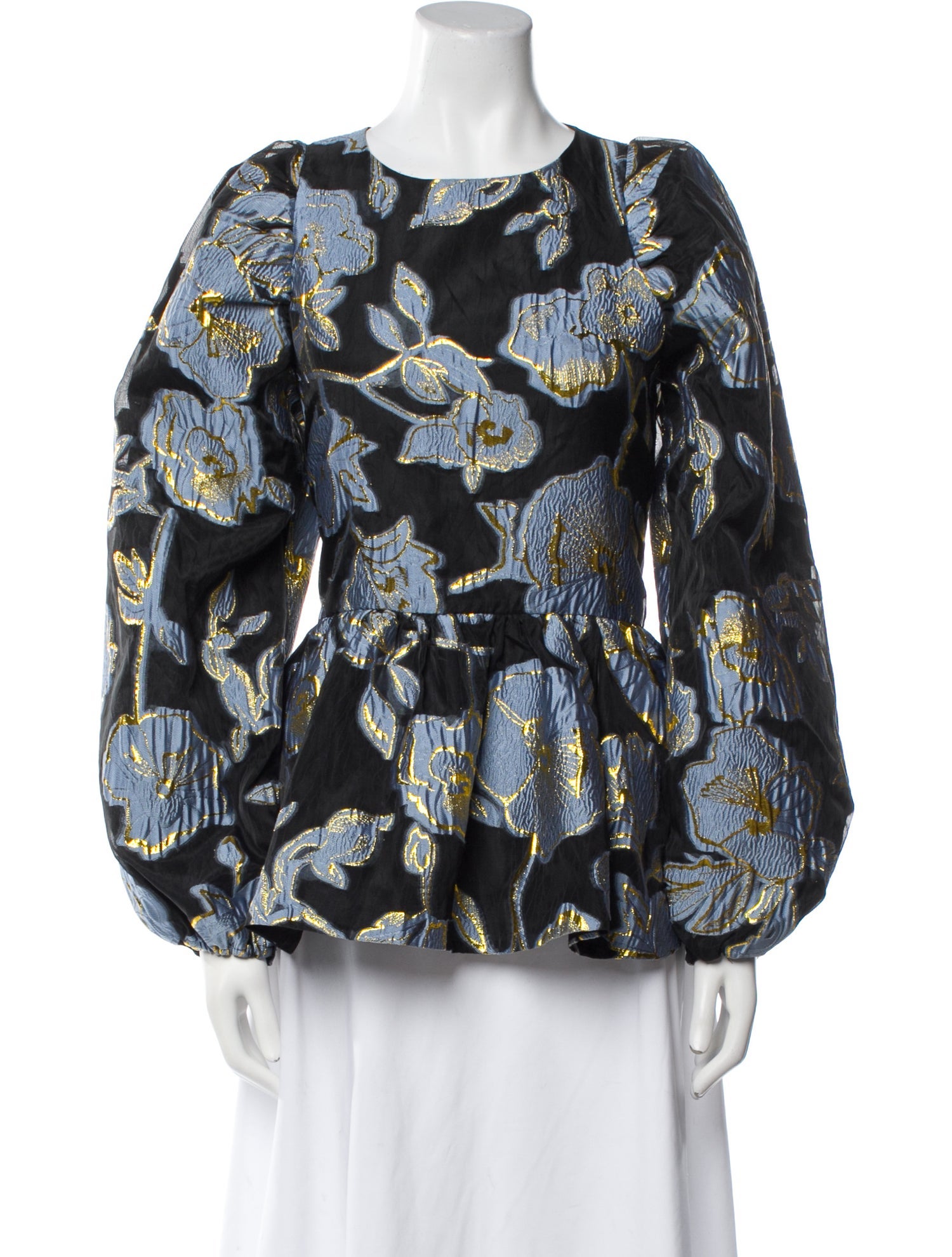 Stine Goya Floral Print Bateau Neckline Blouse