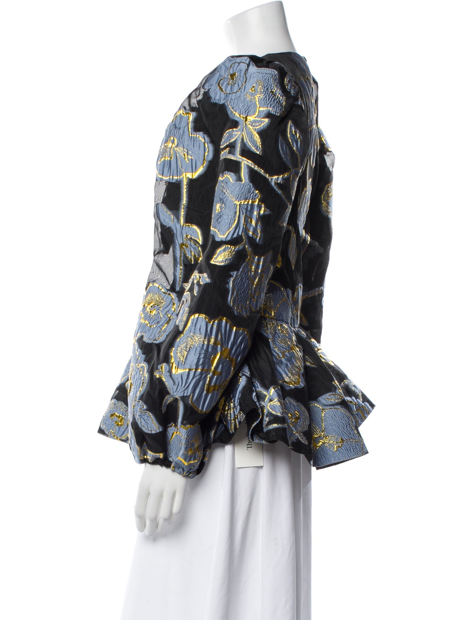 Stine Goya Floral Print Bateau Neckline Blouse