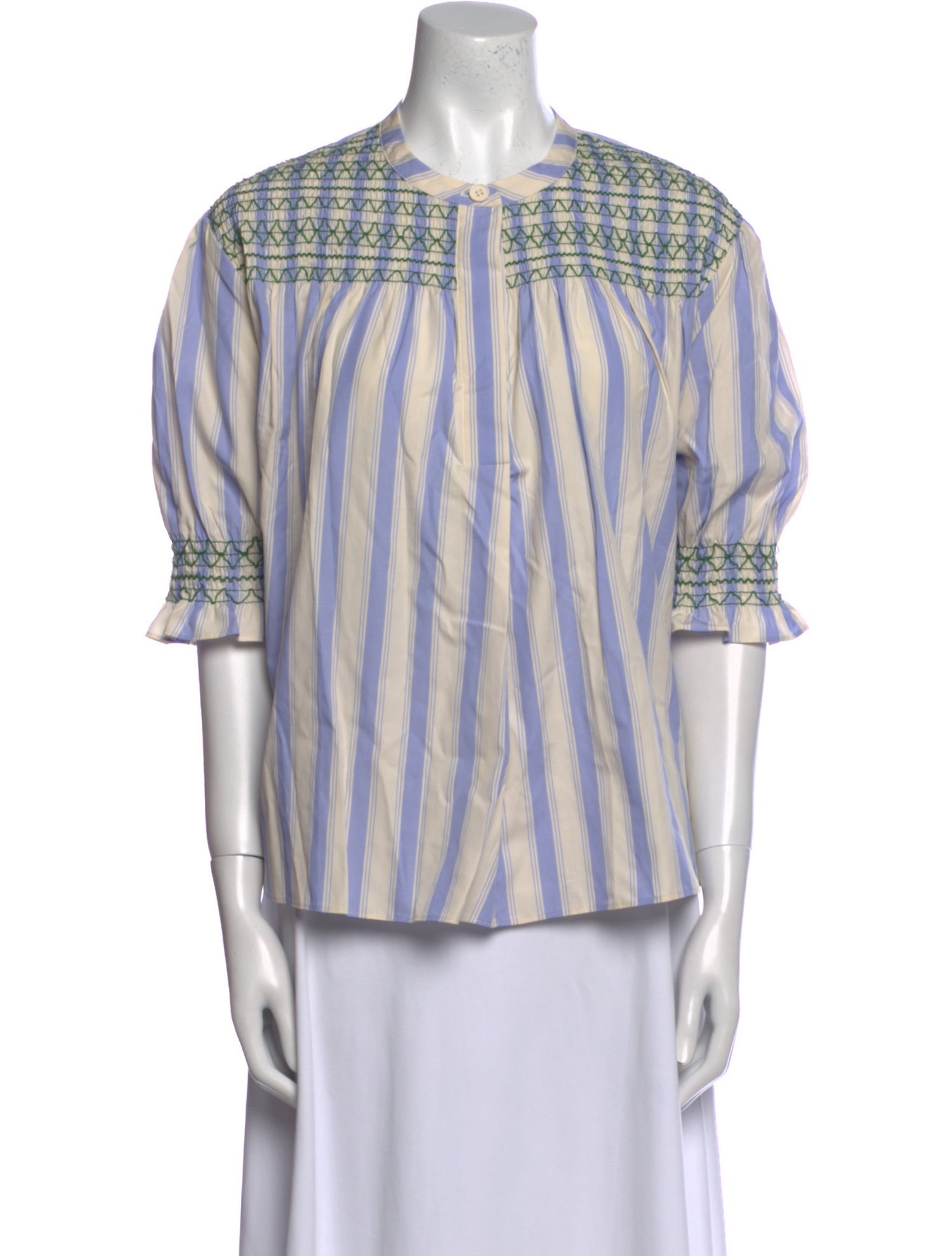 Stine Goya Striped Crew Neck Blouse