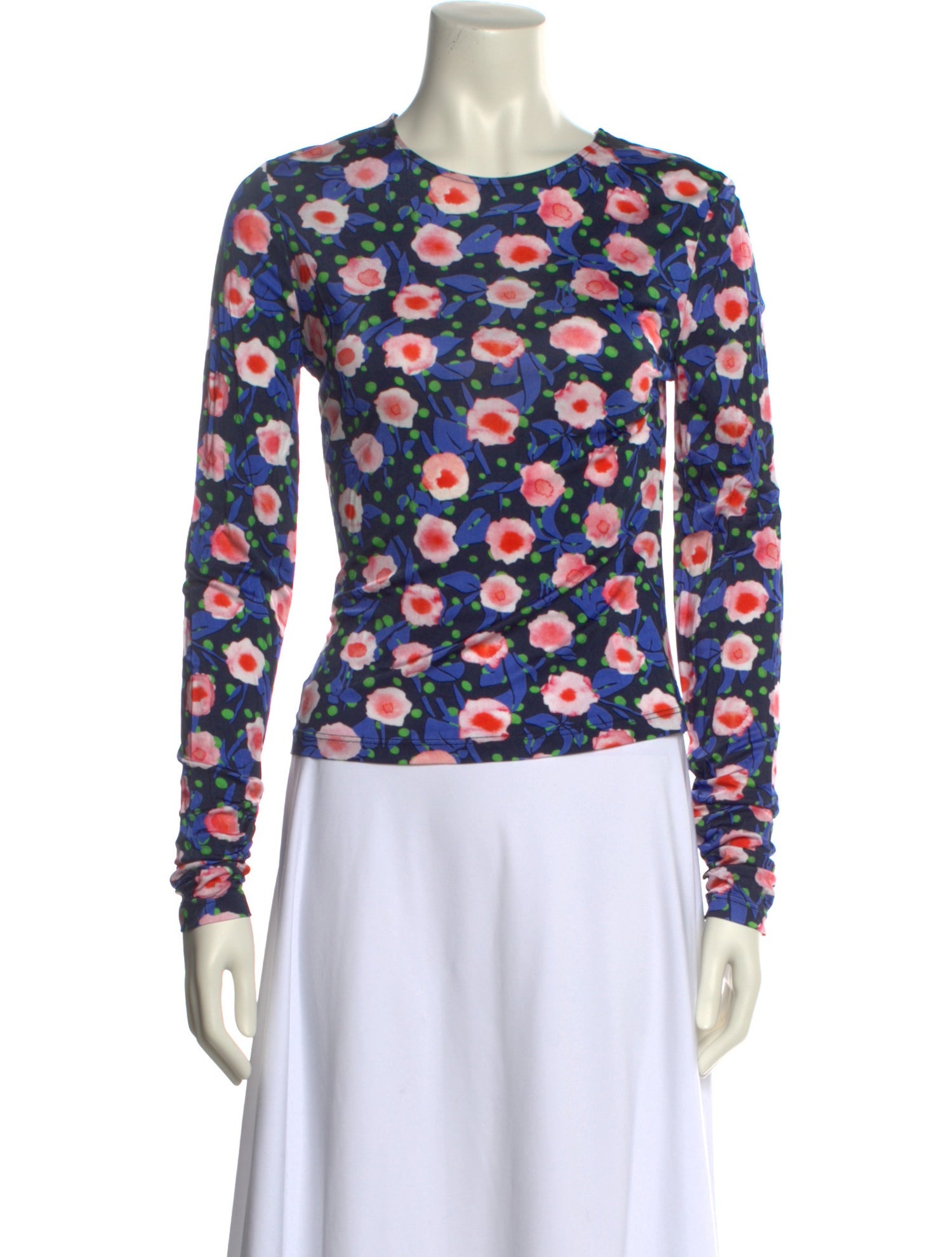 Stine Goya Floral Print Crew Neck Sweatshirt