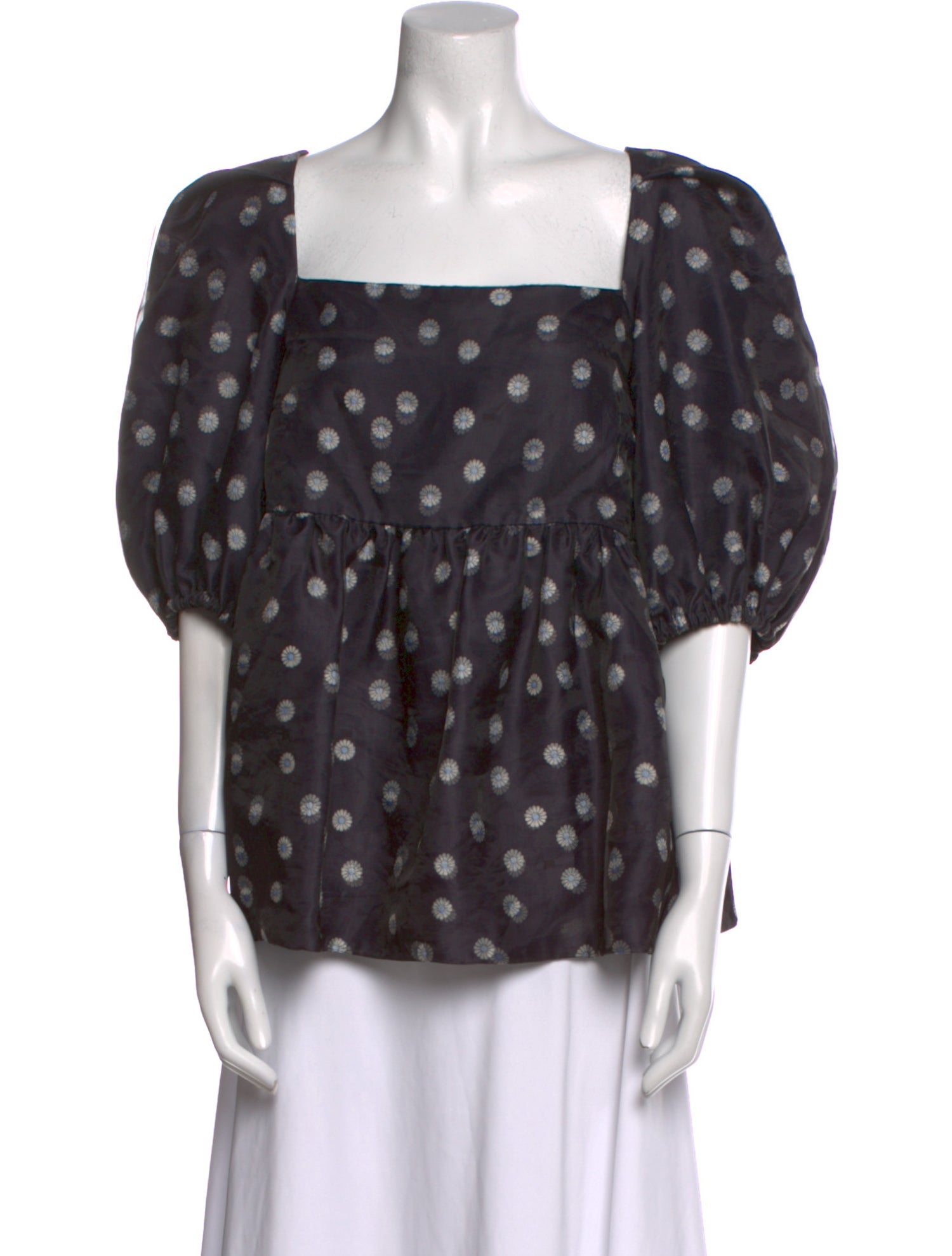 Stine Goya Polka Dot Print Square Neckline Blouse