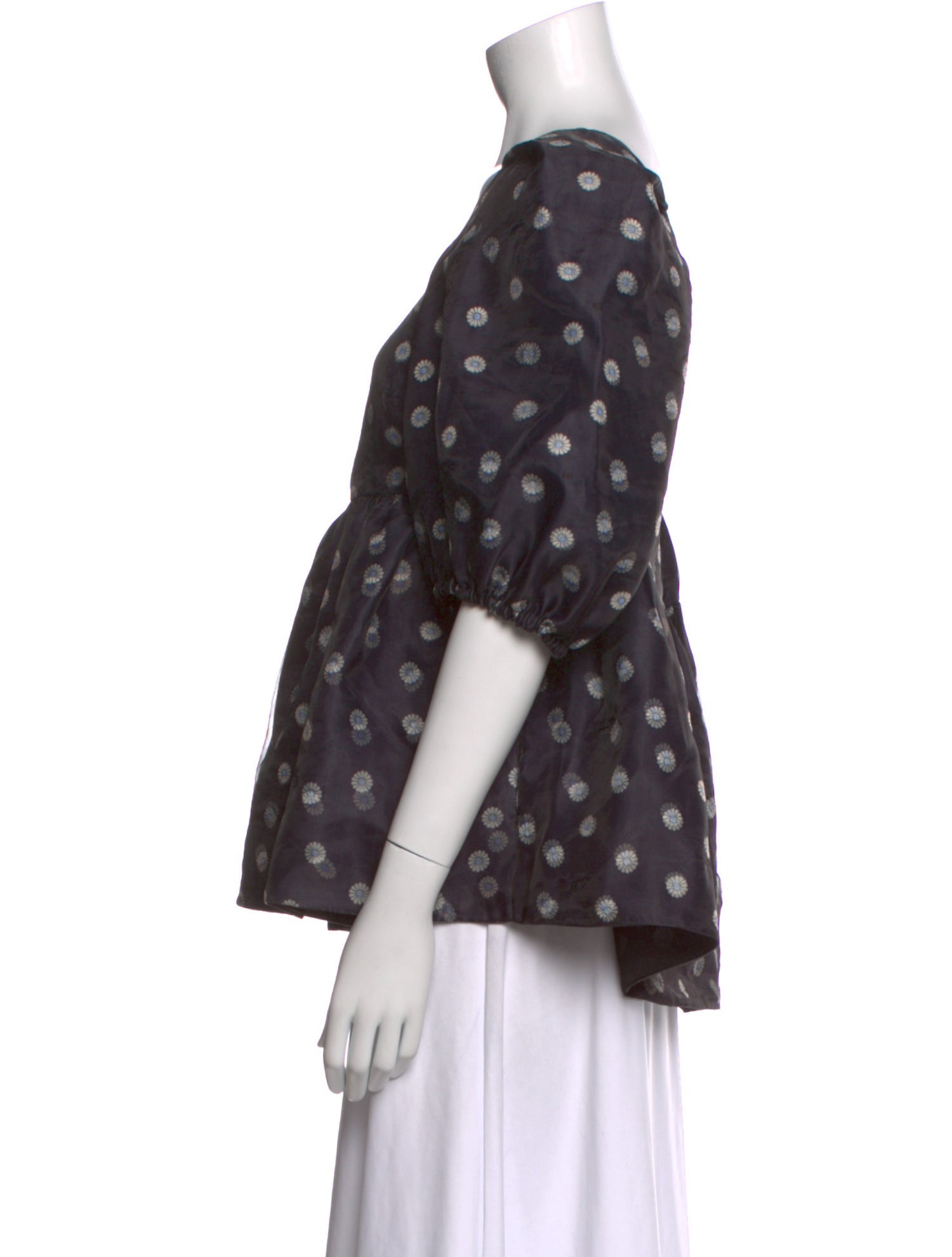 Stine Goya Polka Dot Print Square Neckline Blouse