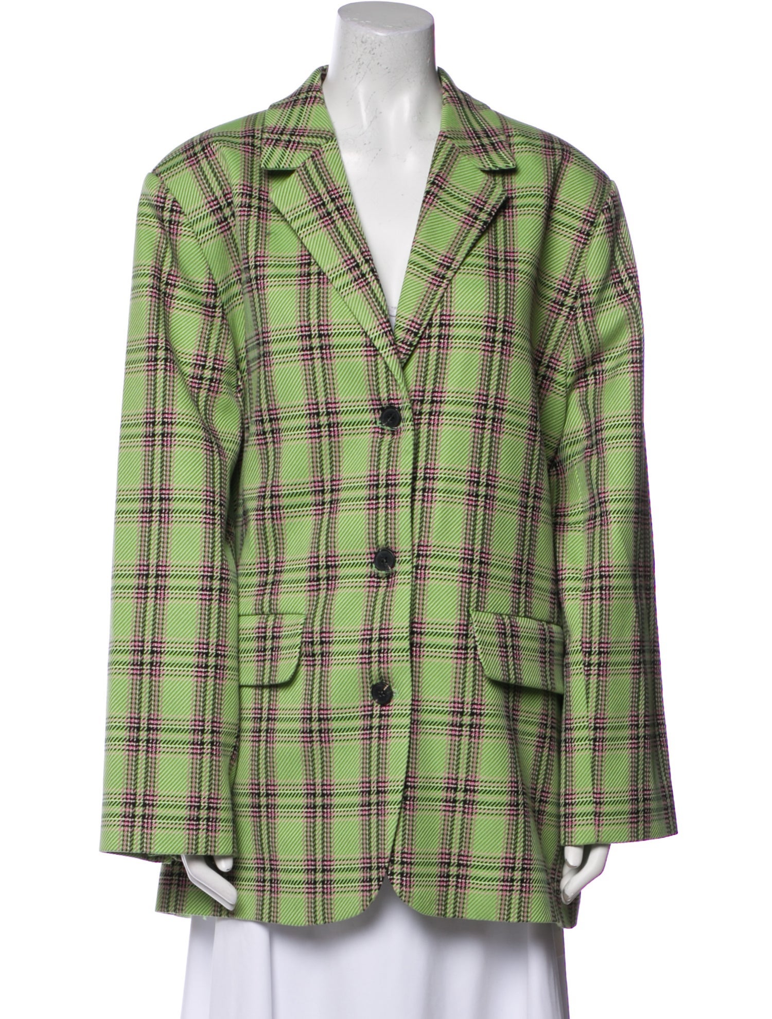 Stine Goya Plaid Print Blazer