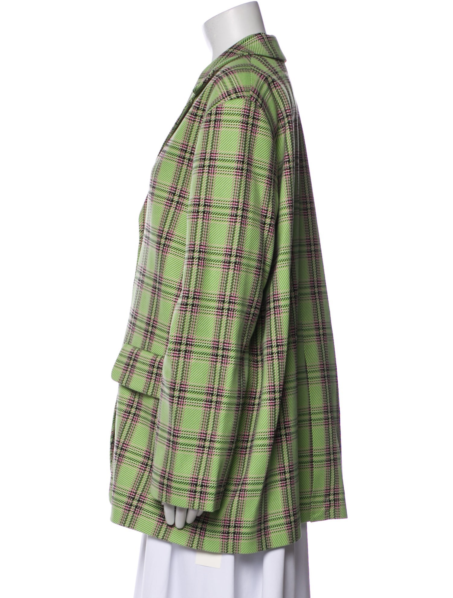 Stine Goya Plaid Print Blazer