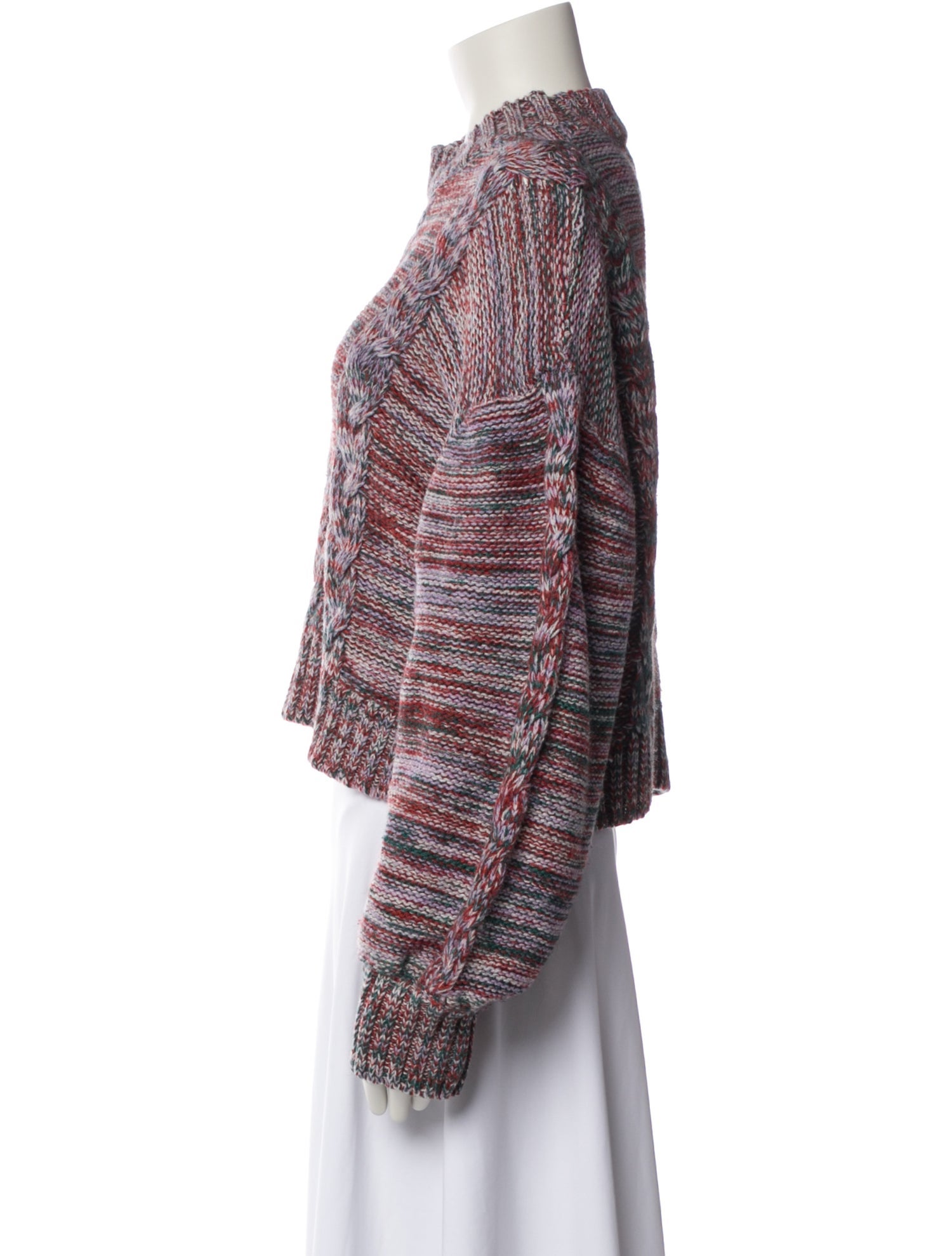 Stine Goya Striped Mock Neck Sweater