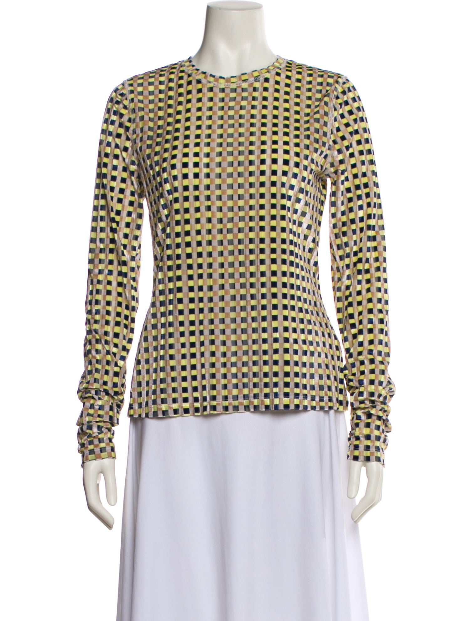 Stine Goya Printed Crew Neck Blouse