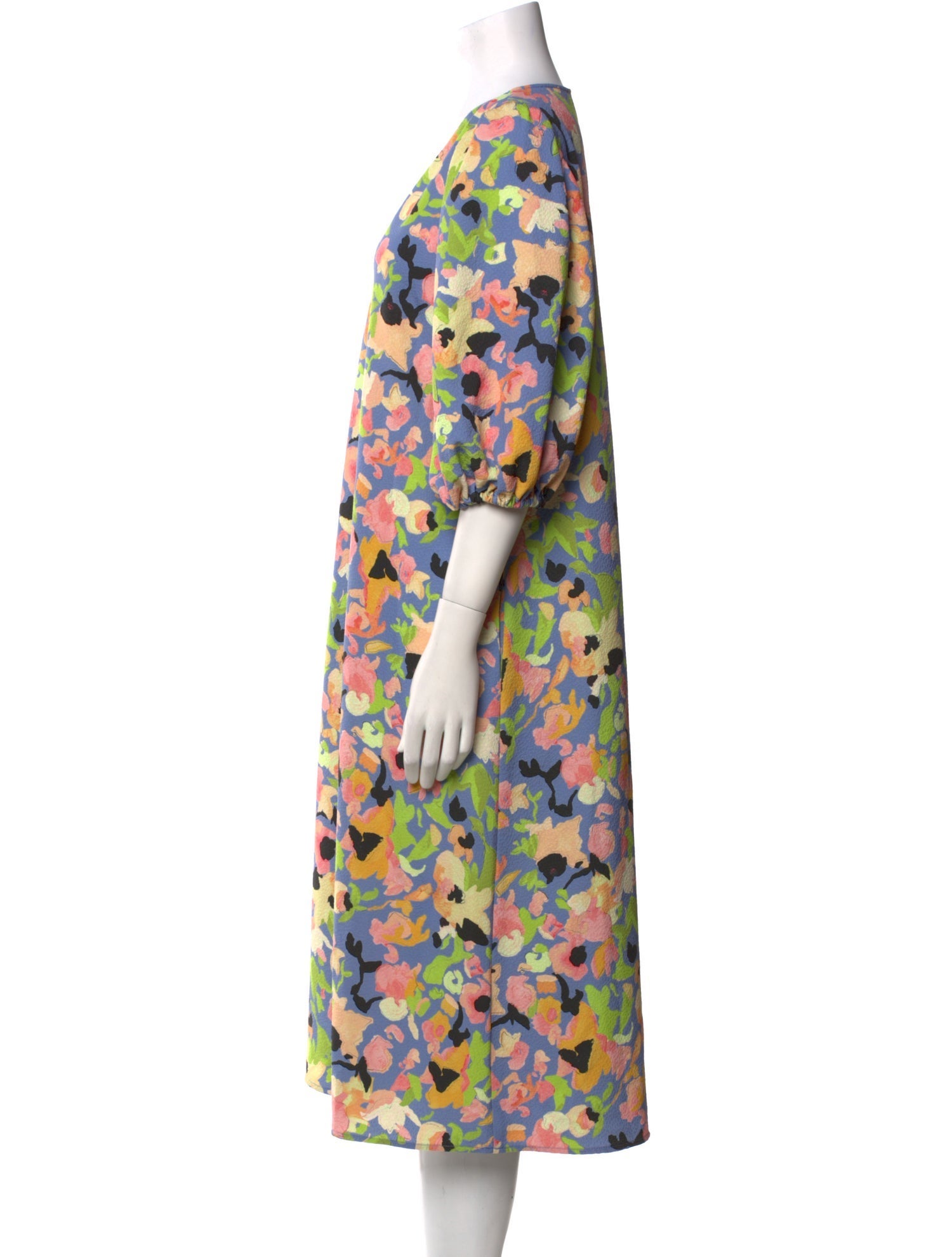 Stine Goya Floral Print Midi Length Dress