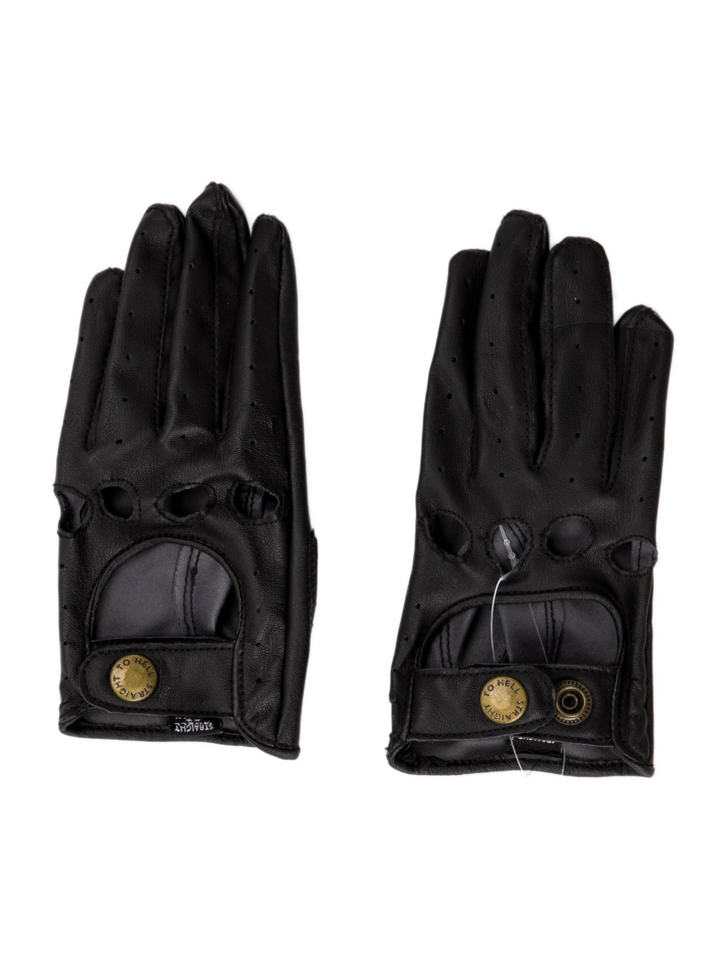 Straight To Hell leather gloves