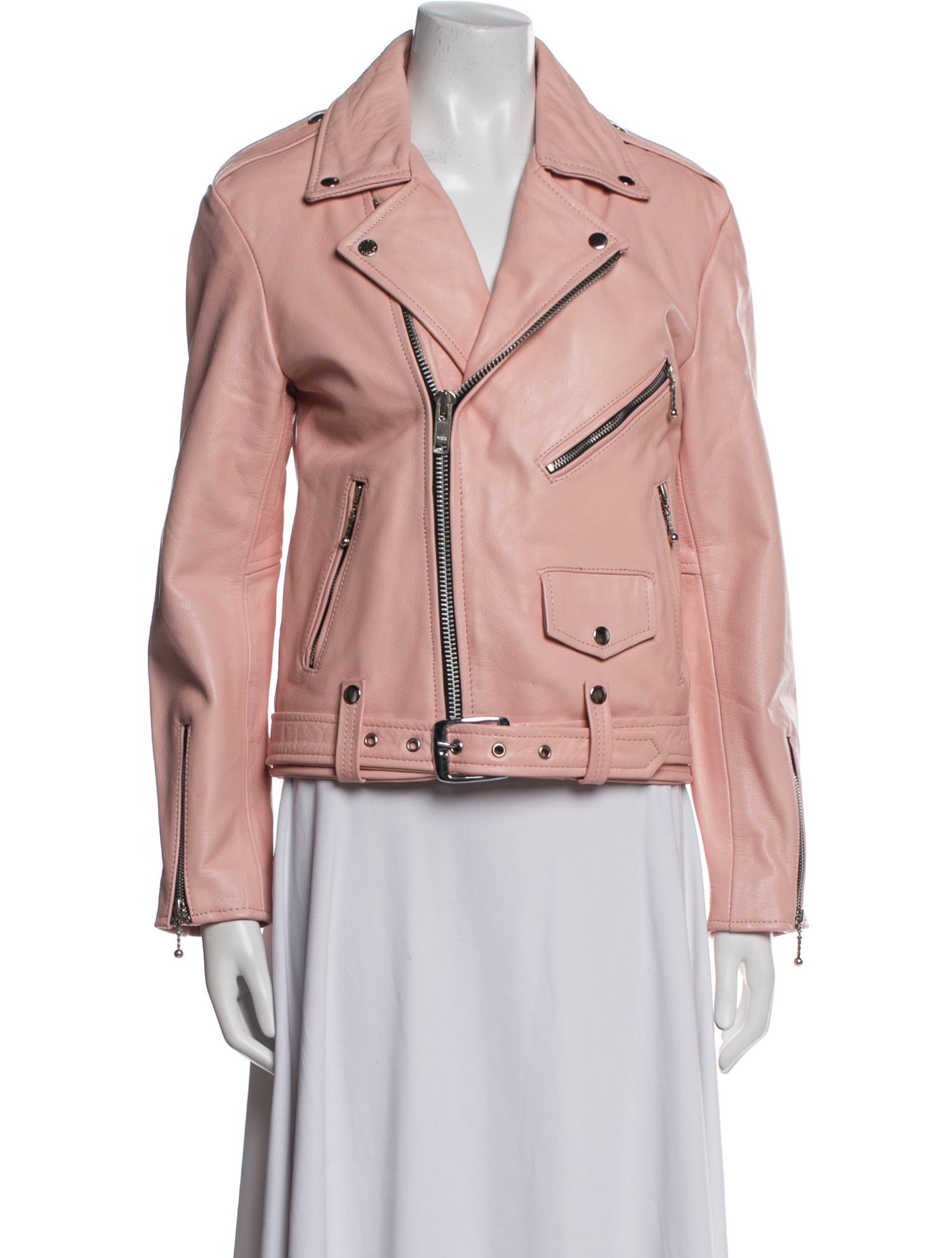 Straight To Hell Leather Biker Jacket