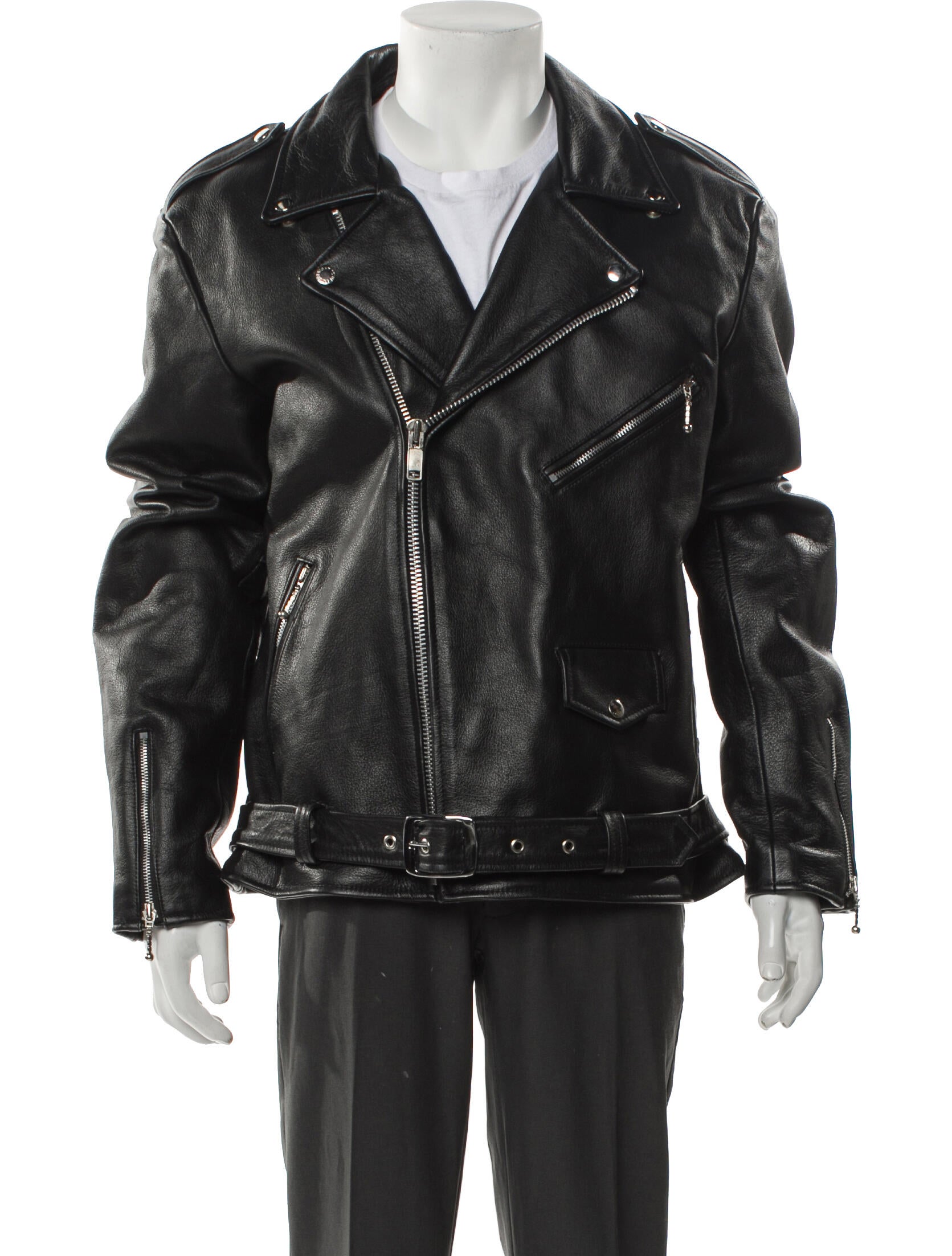 Straight To Hell Leather Moto Jacket