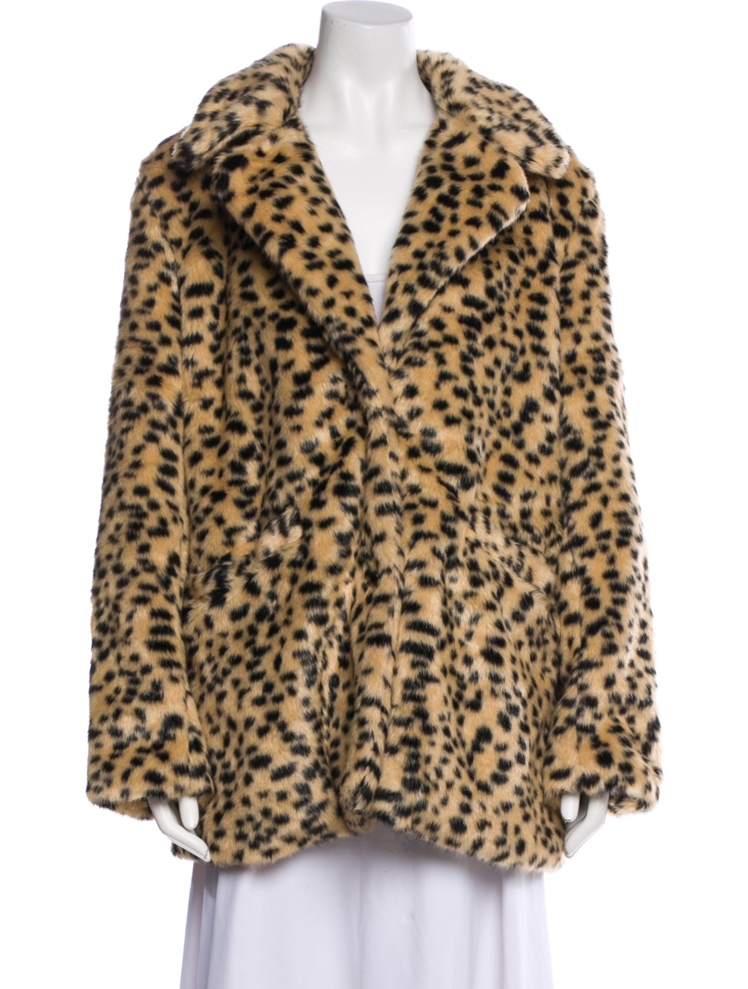 Straight To Hell Faux Fur Animal Print Faux Fur Coat