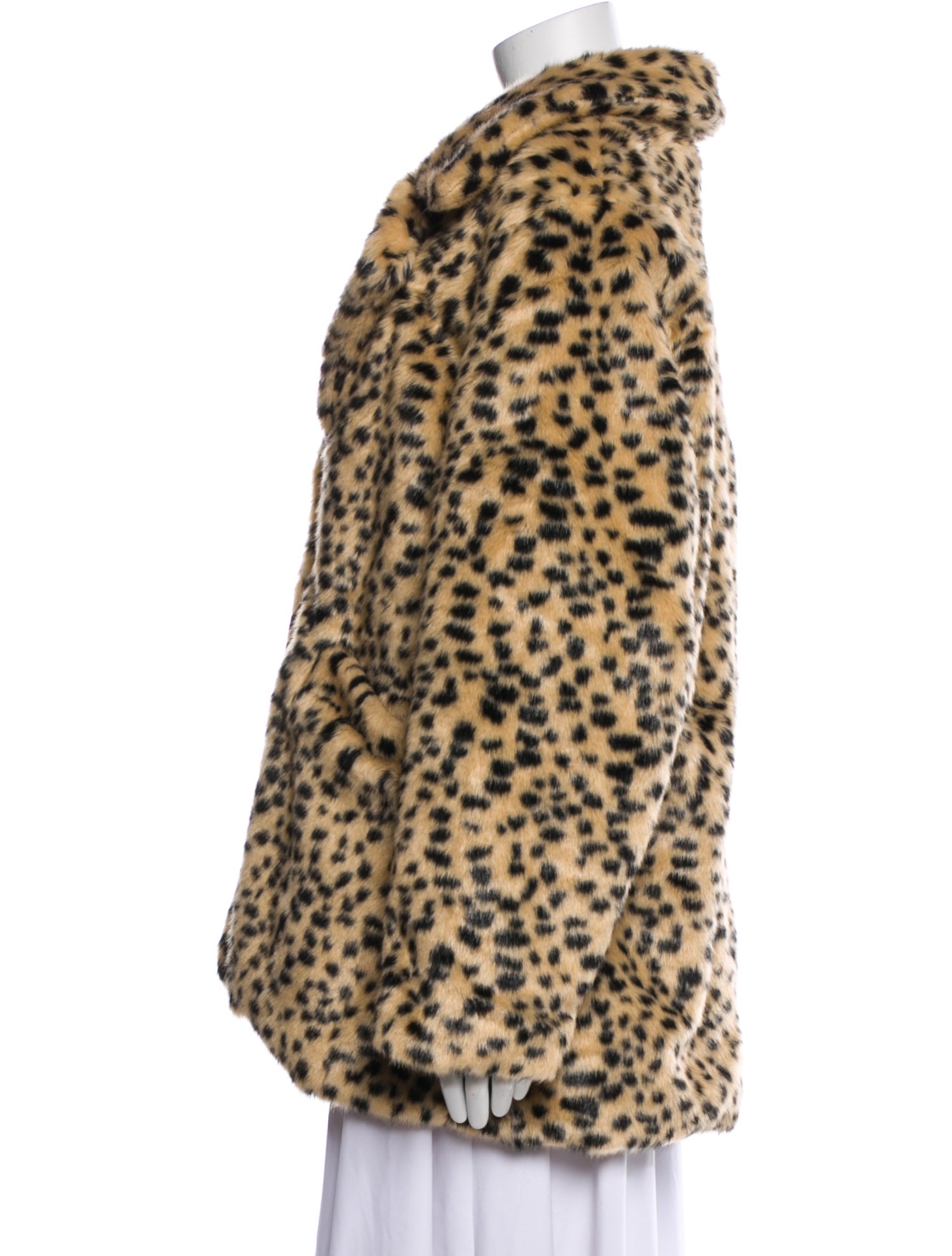 Straight To Hell Faux Fur Animal Print Faux Fur Coat