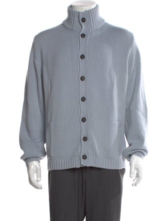 04651/ A Trip In A Bag Cashmere Mock Neck Cardigan