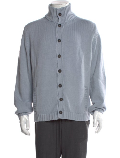 04651/ A Trip In A Bag Cashmere Mock Neck Cardigan