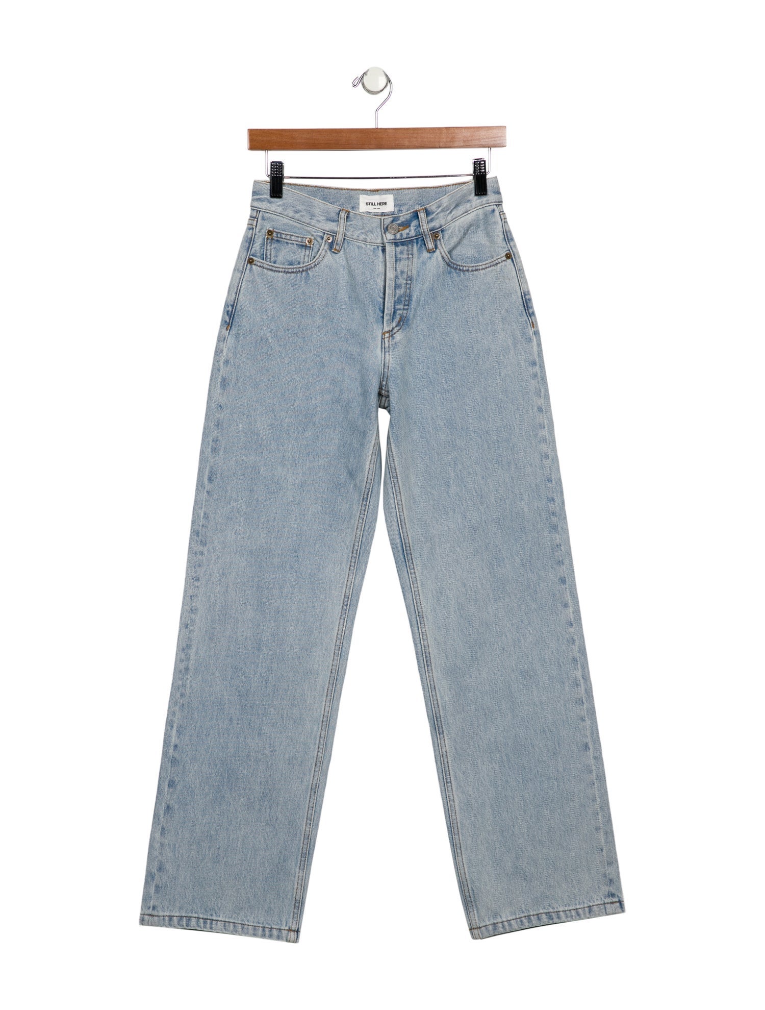 Still Here High-Rise Wide Leg Jeans