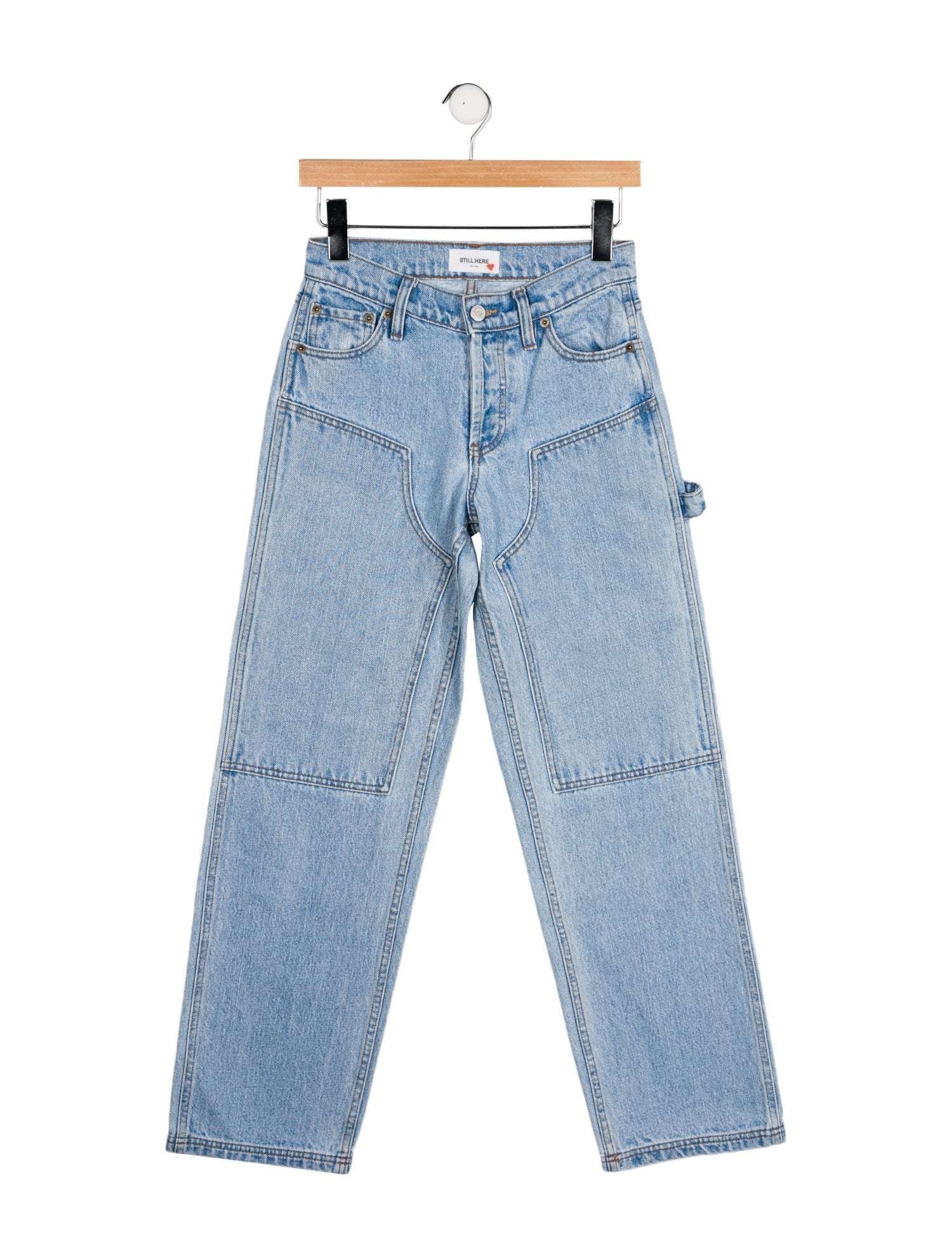 Still Here Mid-Rise Wide Leg Jeans