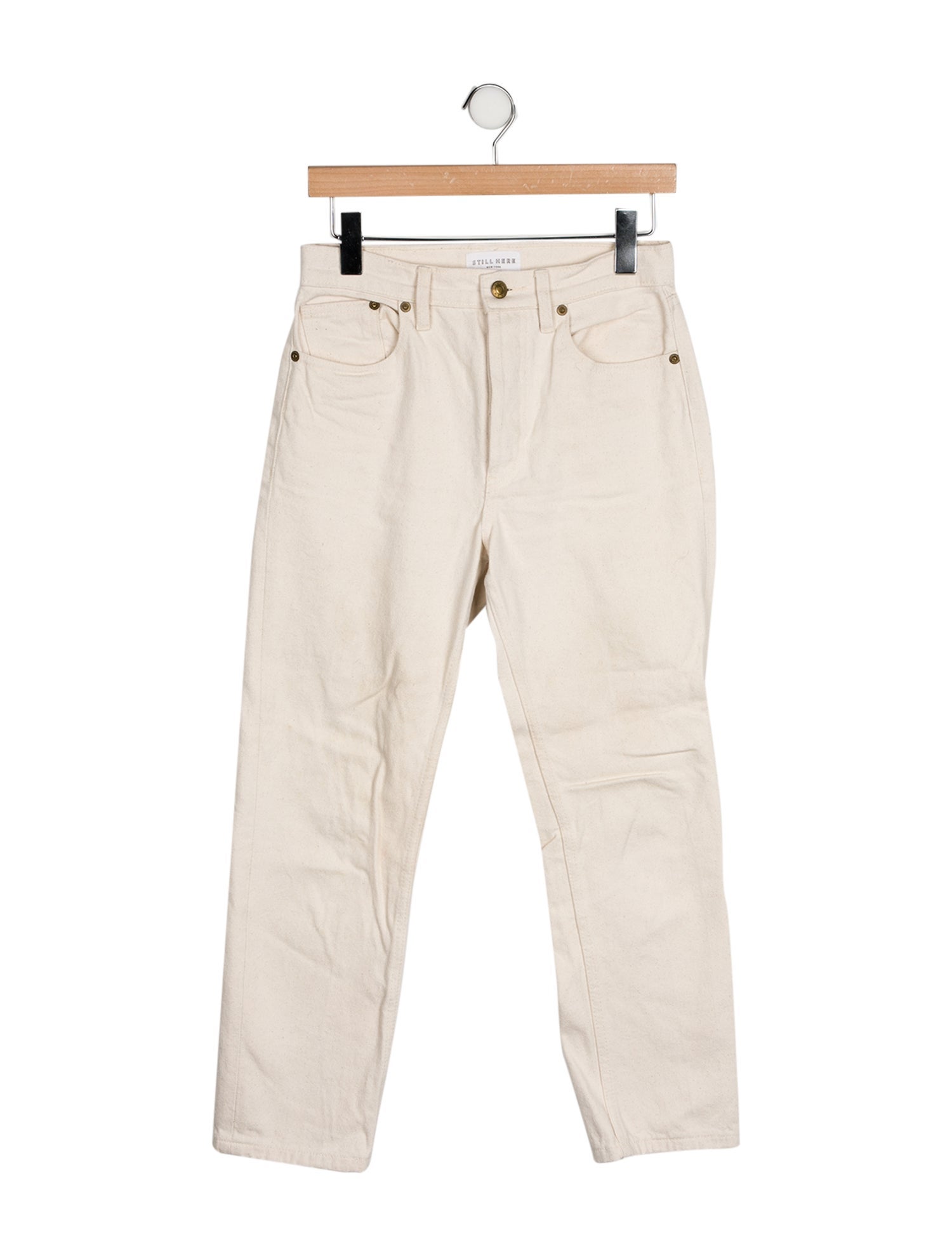 Still Here High-Rise Straight Leg Jeans