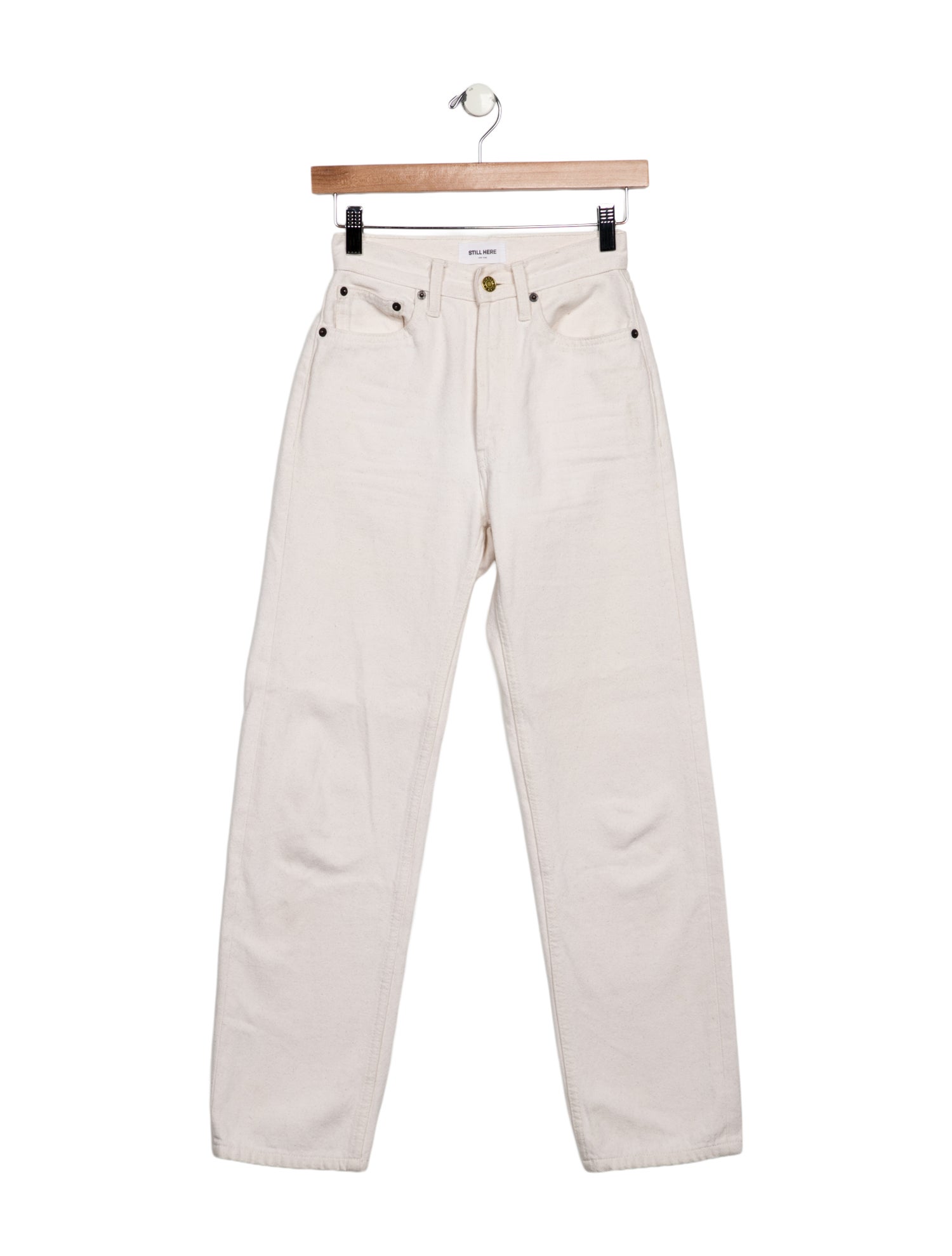 Still Here High-Rise Straight Leg Jeans
