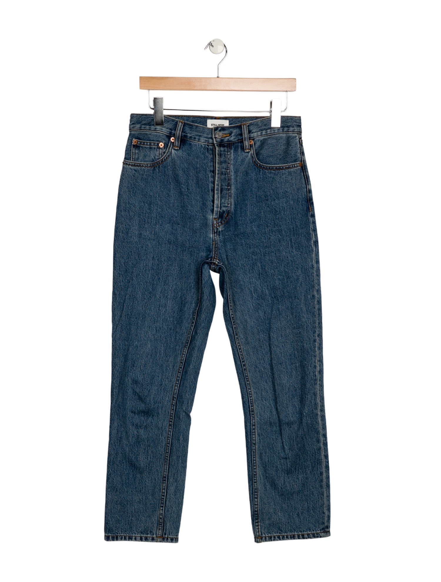 Still Here High-Rise Straight Leg Jeans