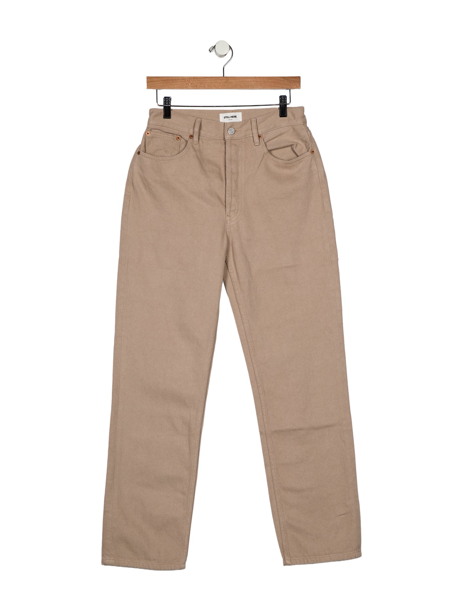 Still Here High-Rise Straight Leg Jeans