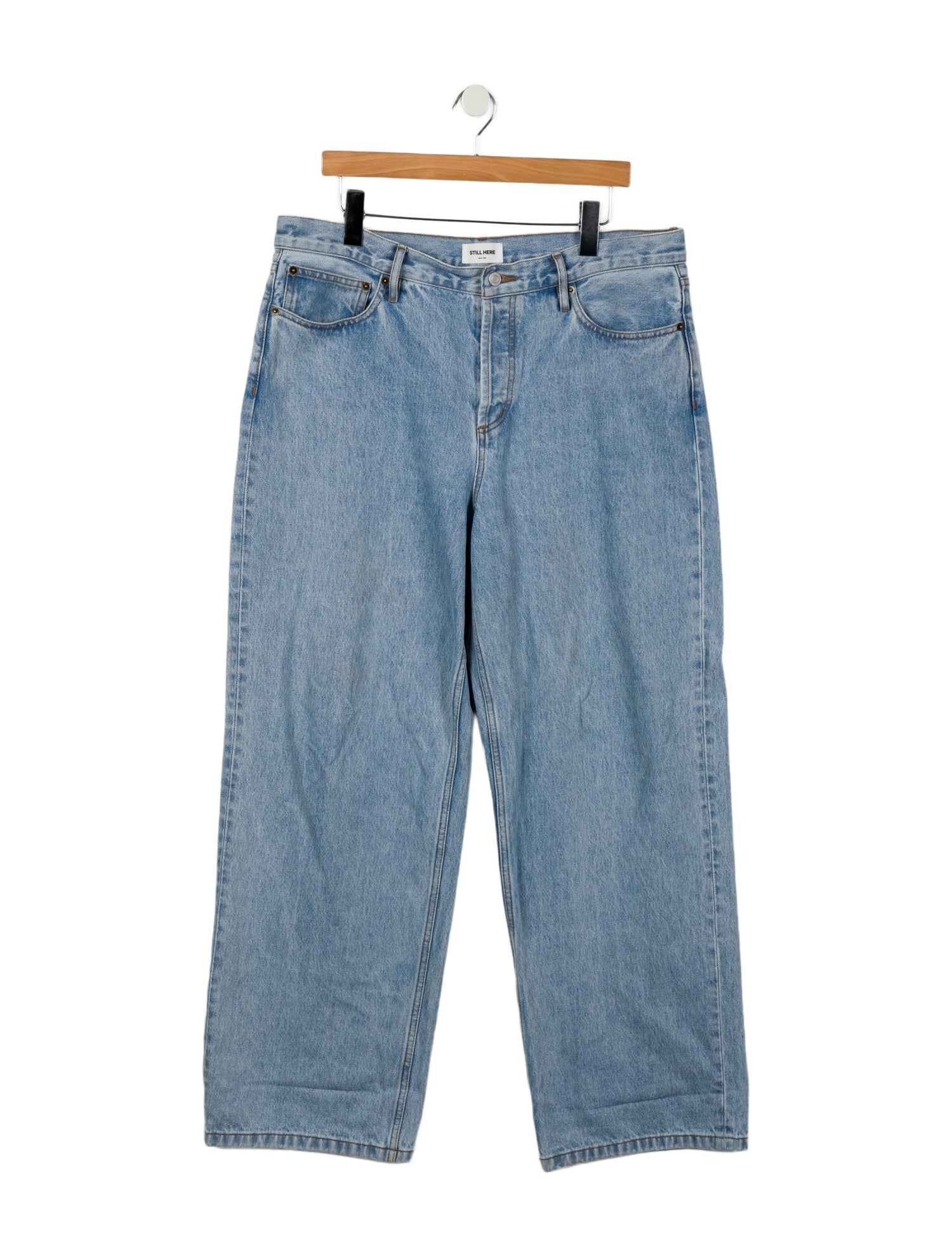 Still Here High-Rise Wide Leg Jeans