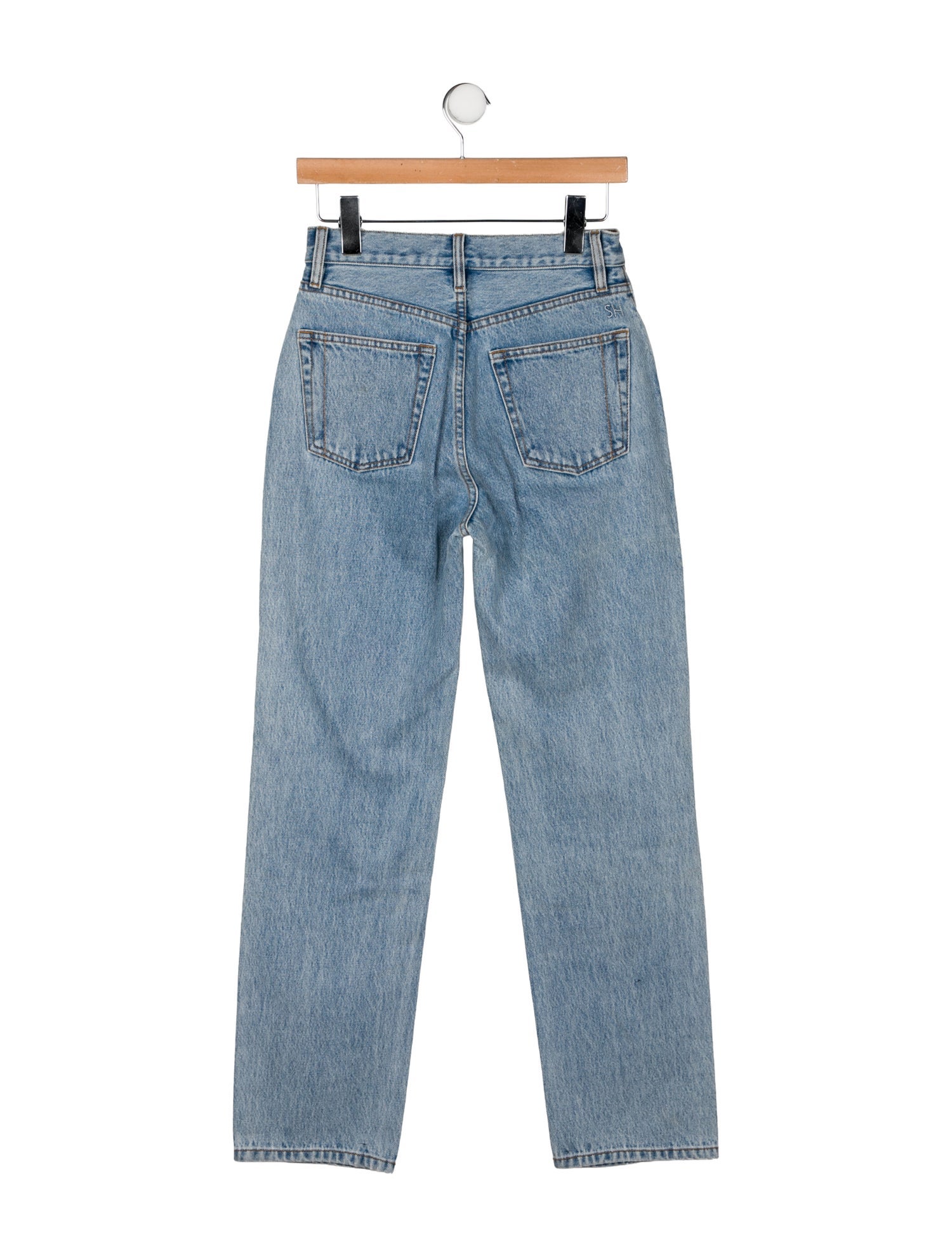 Still Here High-Rise Straight Leg Jeans