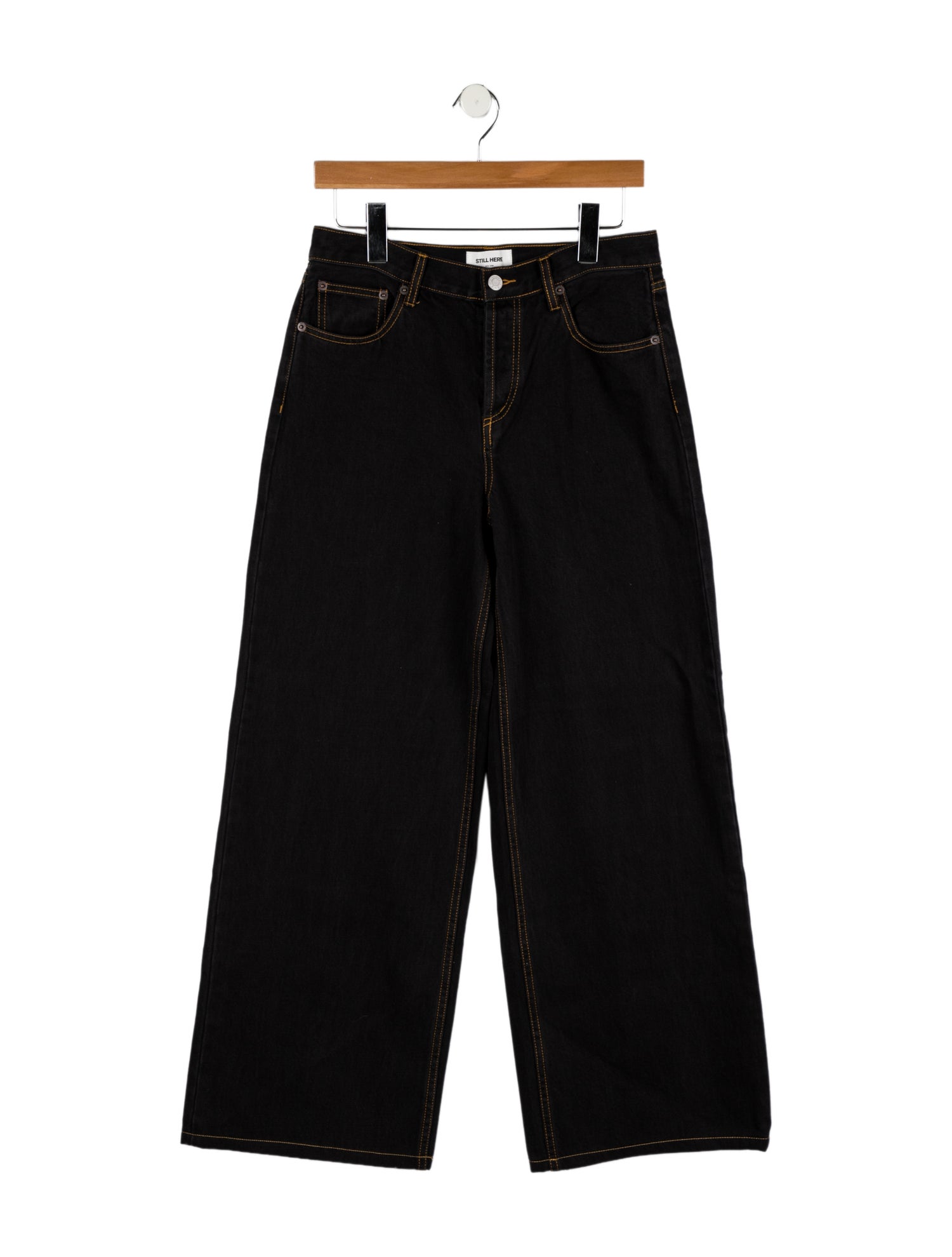 Still Here High-Rise Wide Leg Jeans