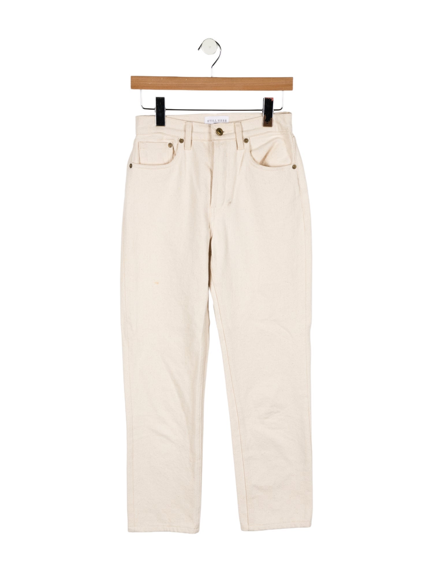 Still Here Mid-Rise Straight Leg Jeans