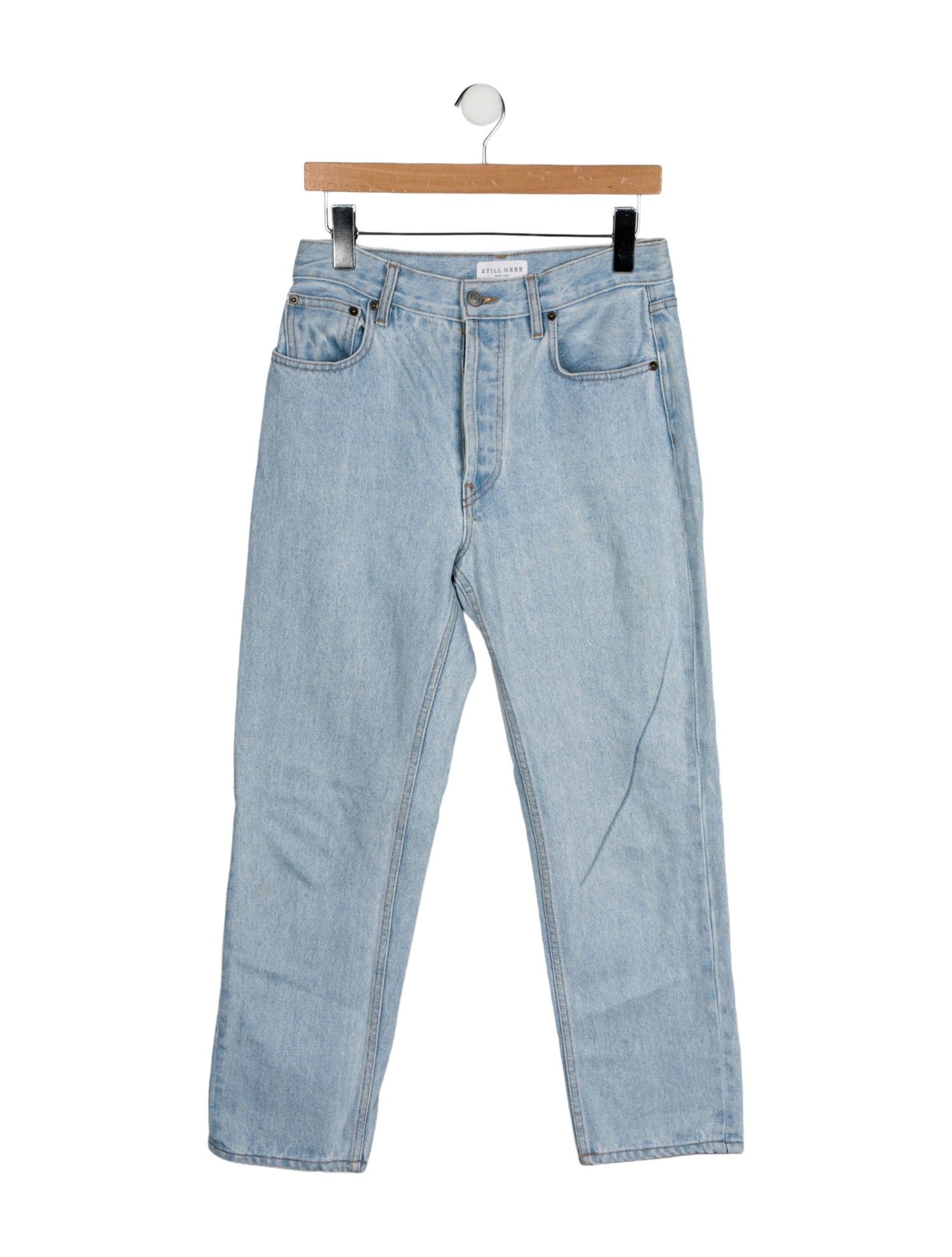 Still Here Mid-Rise Straight Leg Jeans