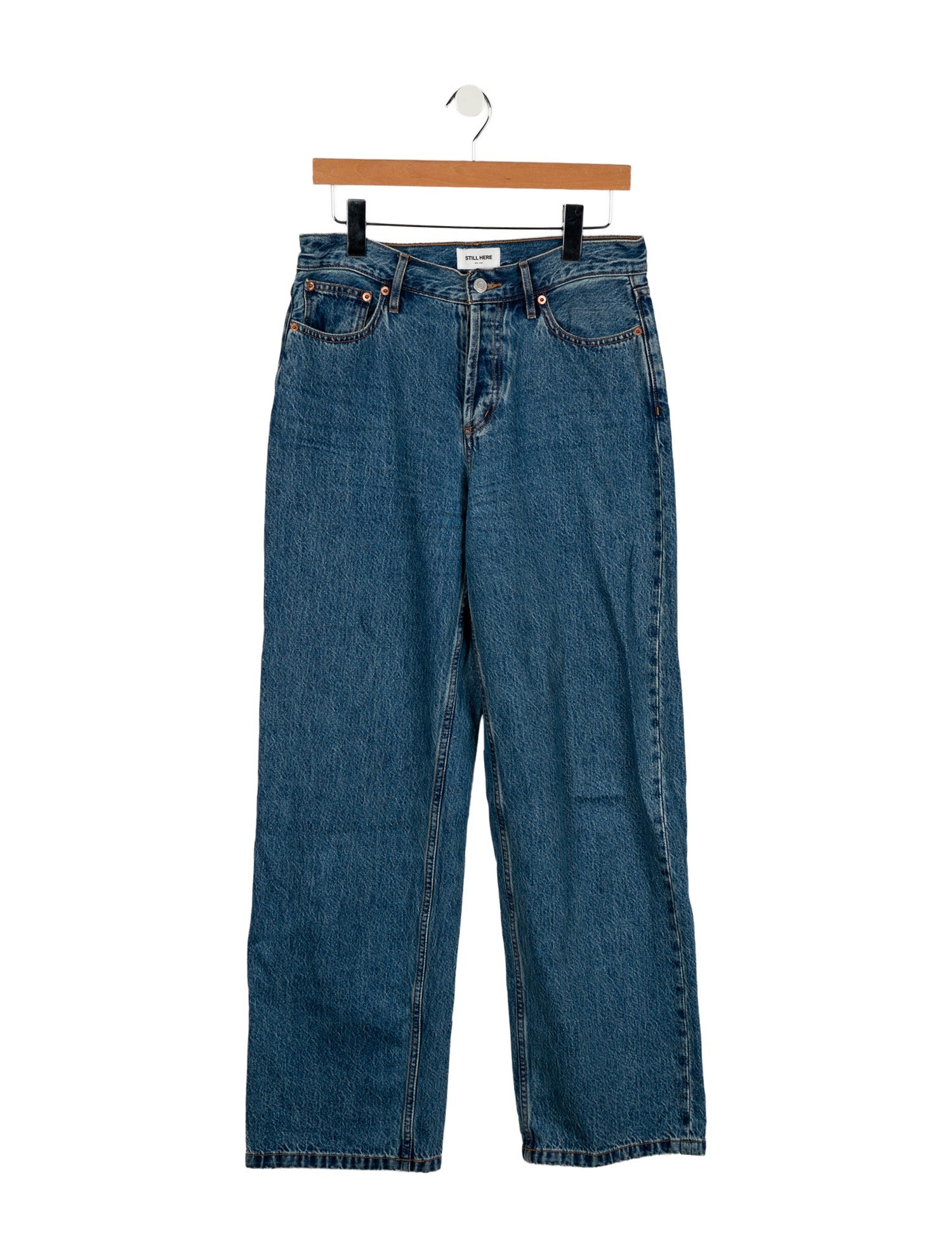 Still Here High-Rise Wide Leg Jeans