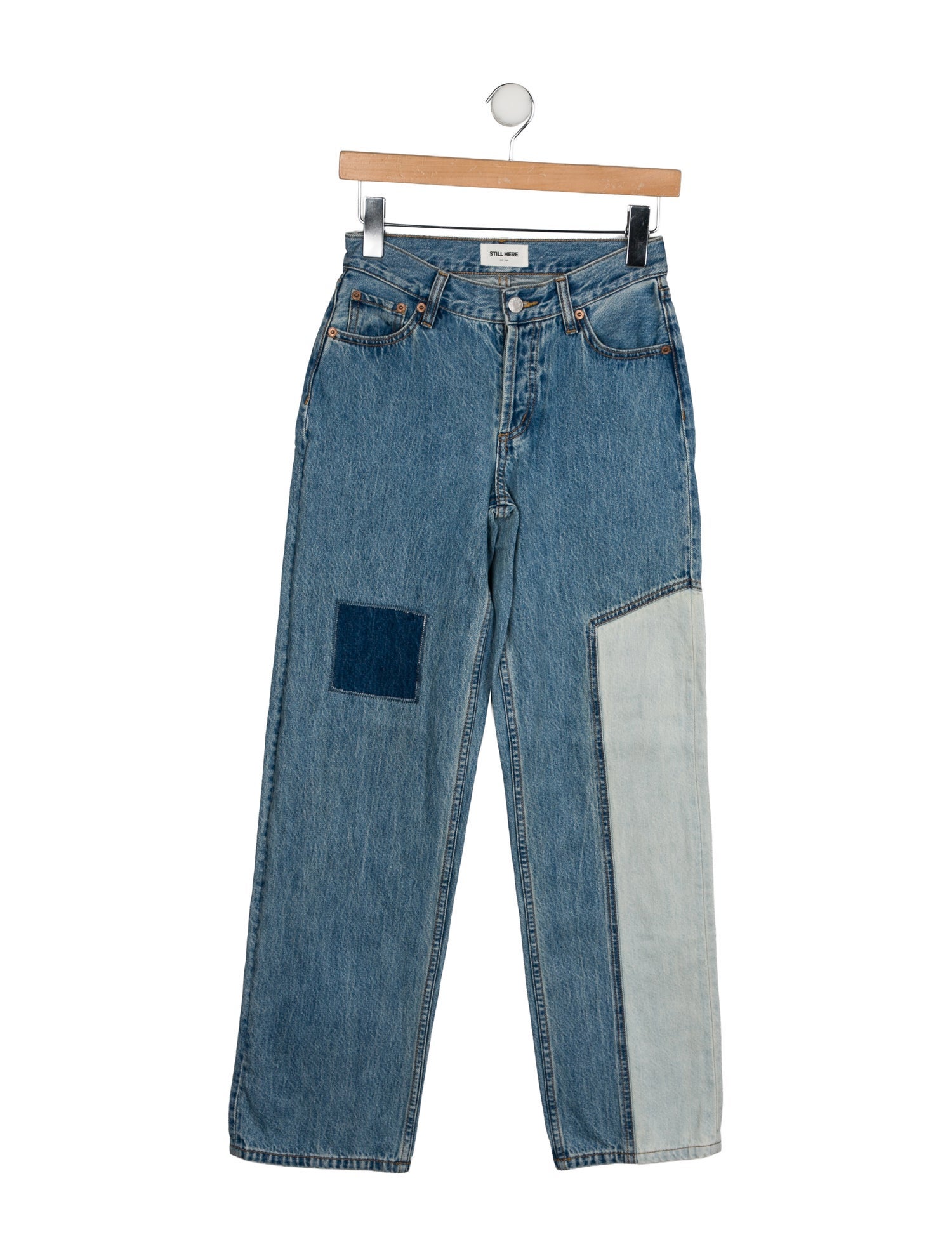 Still Here High-Rise Straight Leg Jeans