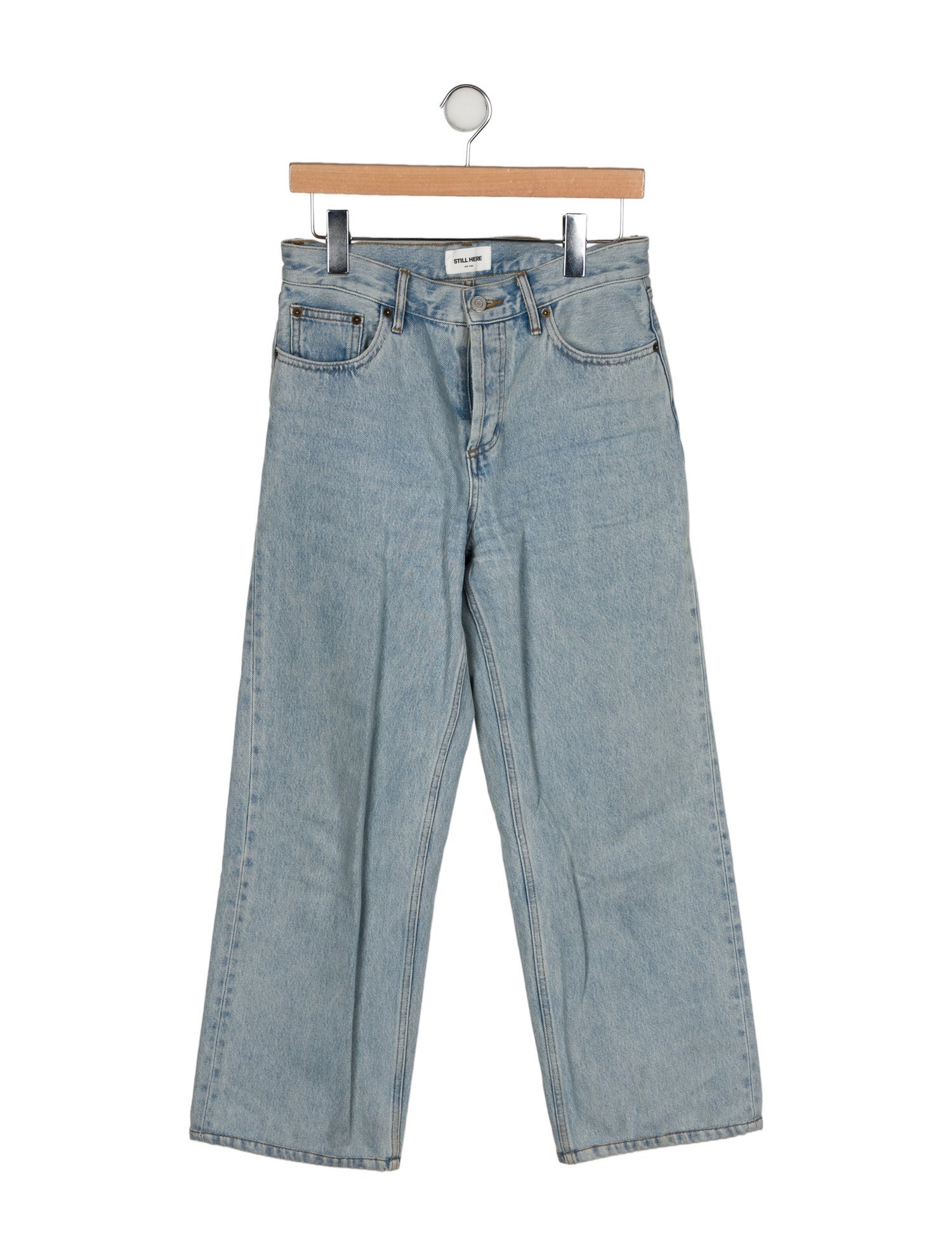 Still Here High-Rise Wide Leg Jeans