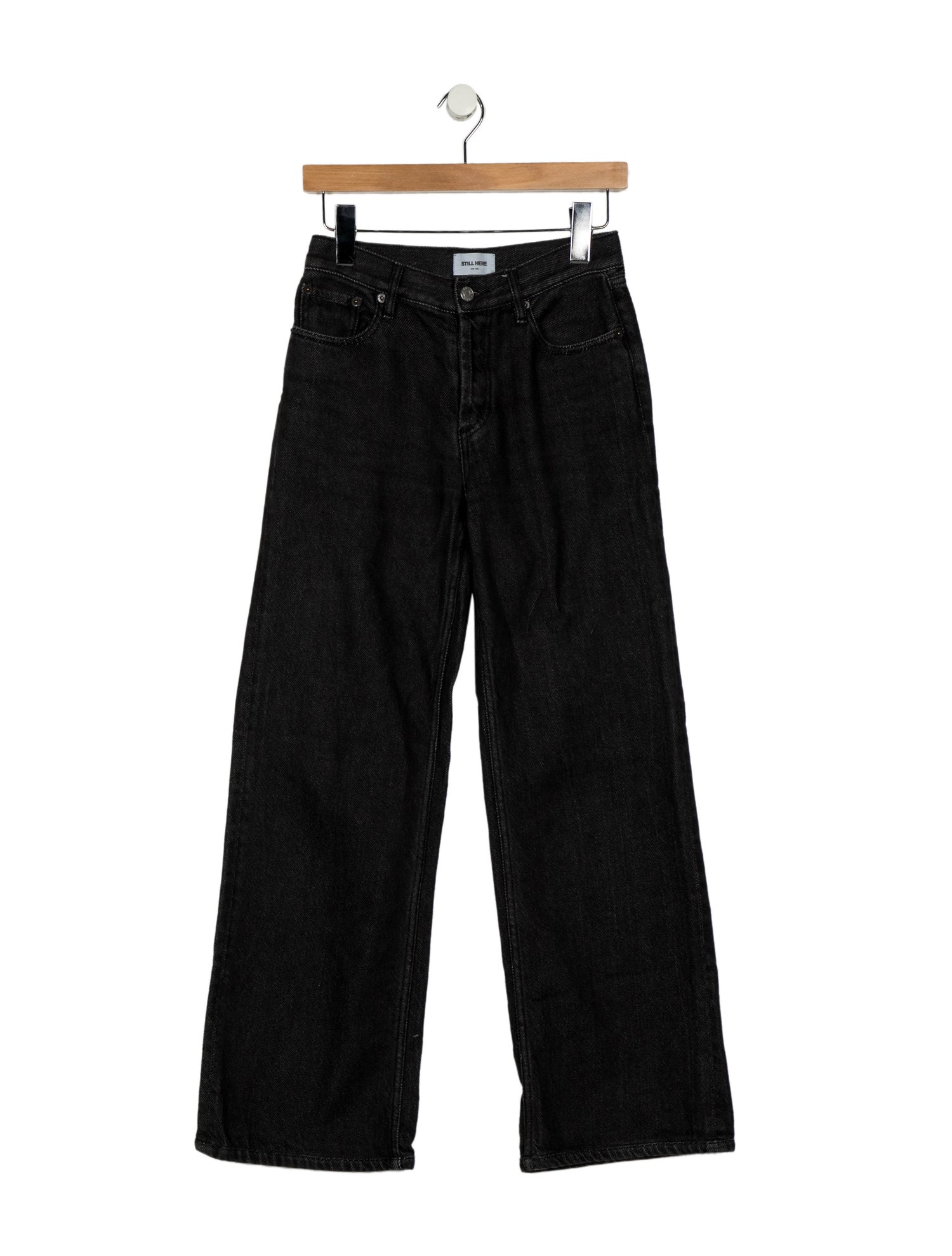 Still Here Mid-Rise Wide Leg Jeans