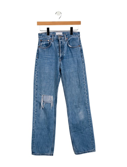 Still Here High-Rise Straight Leg Jeans