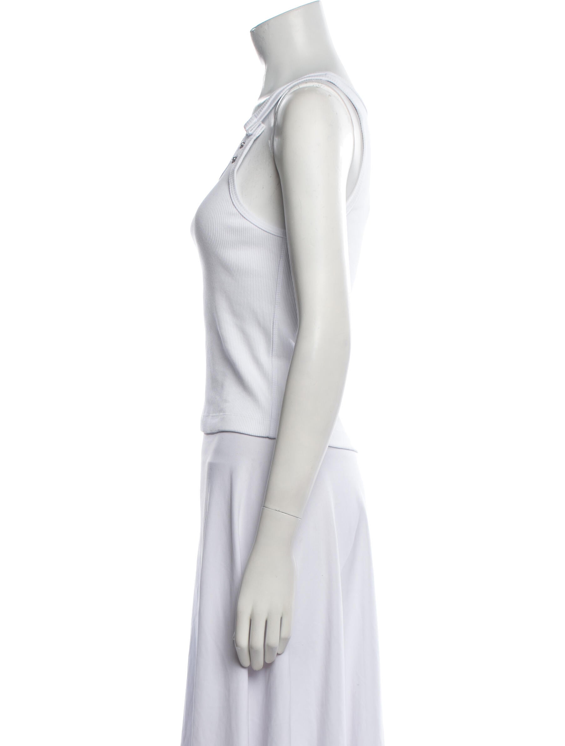 Still Here Square Neckline Sleeveless Crop Top w/ Tags