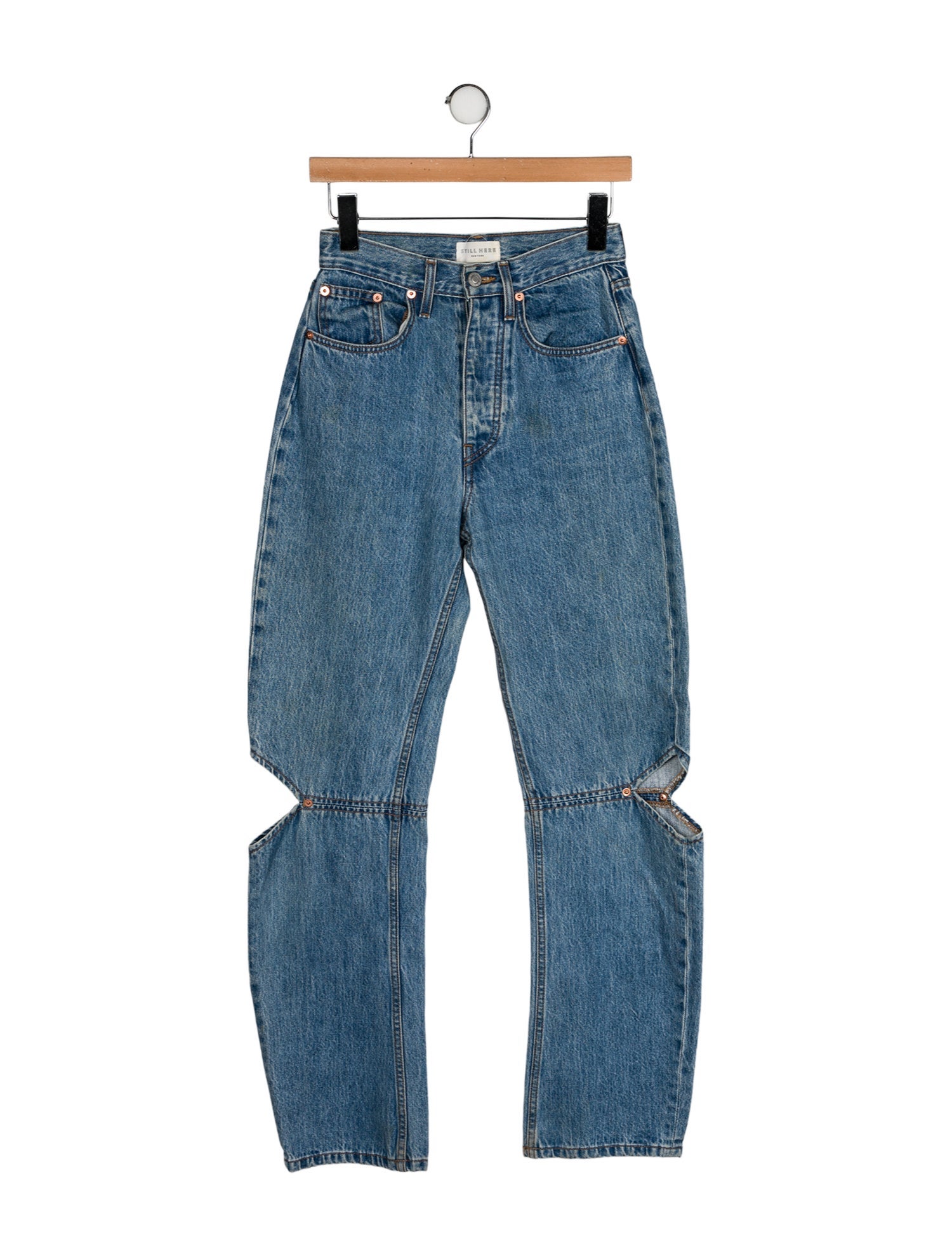 Still Here High-Rise Straight Leg Jeans