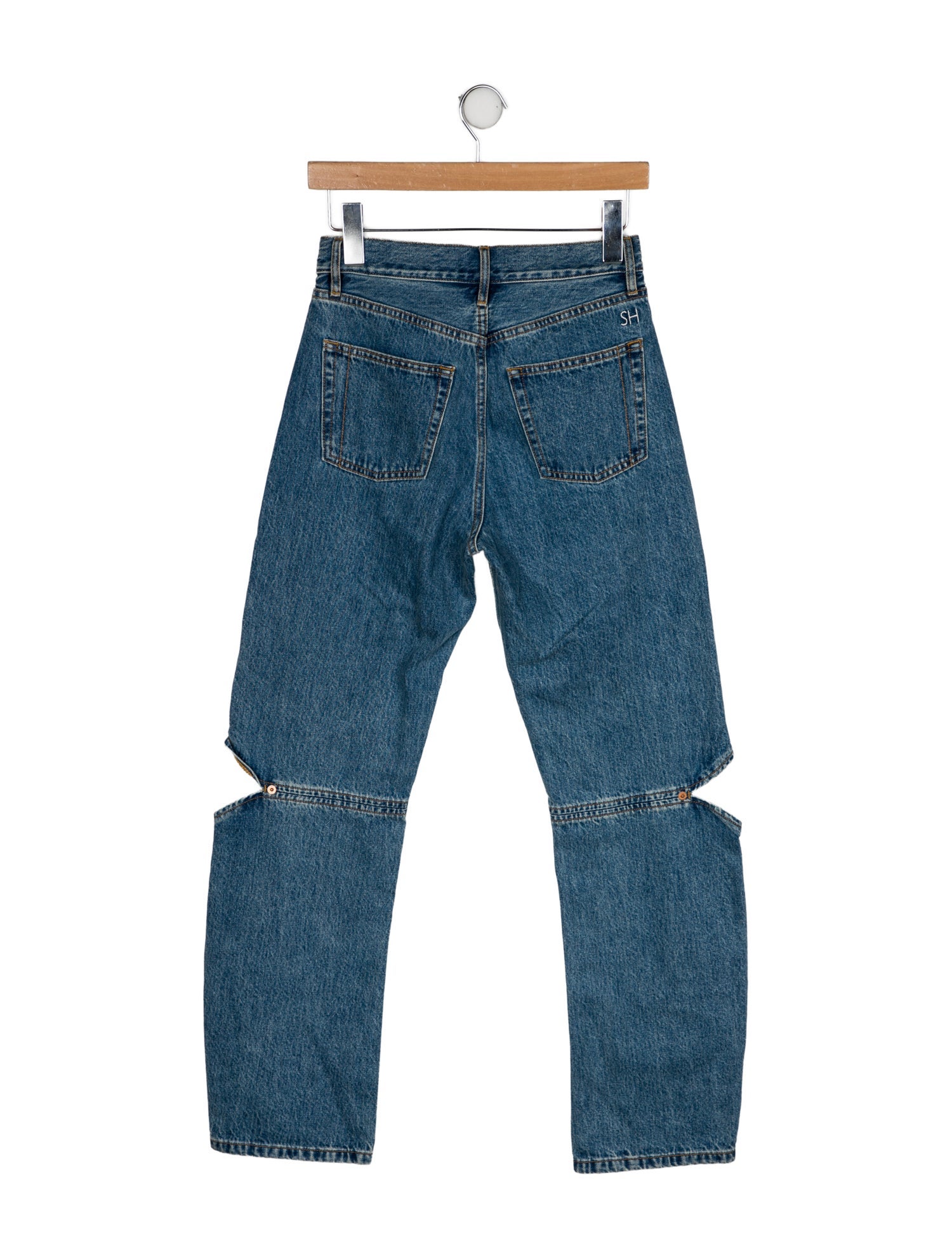 Still Here High-Rise Straight Leg Jeans