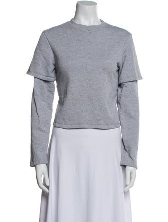 Still Here Crew Neck Short Sleeve Crop Top