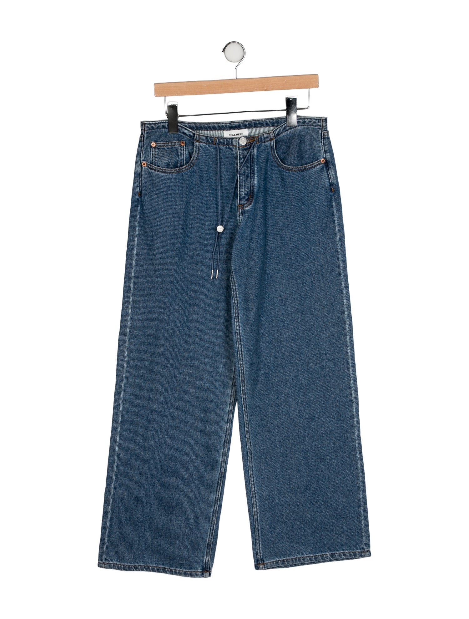 Still Here Mid-Rise Wide Leg Jeans