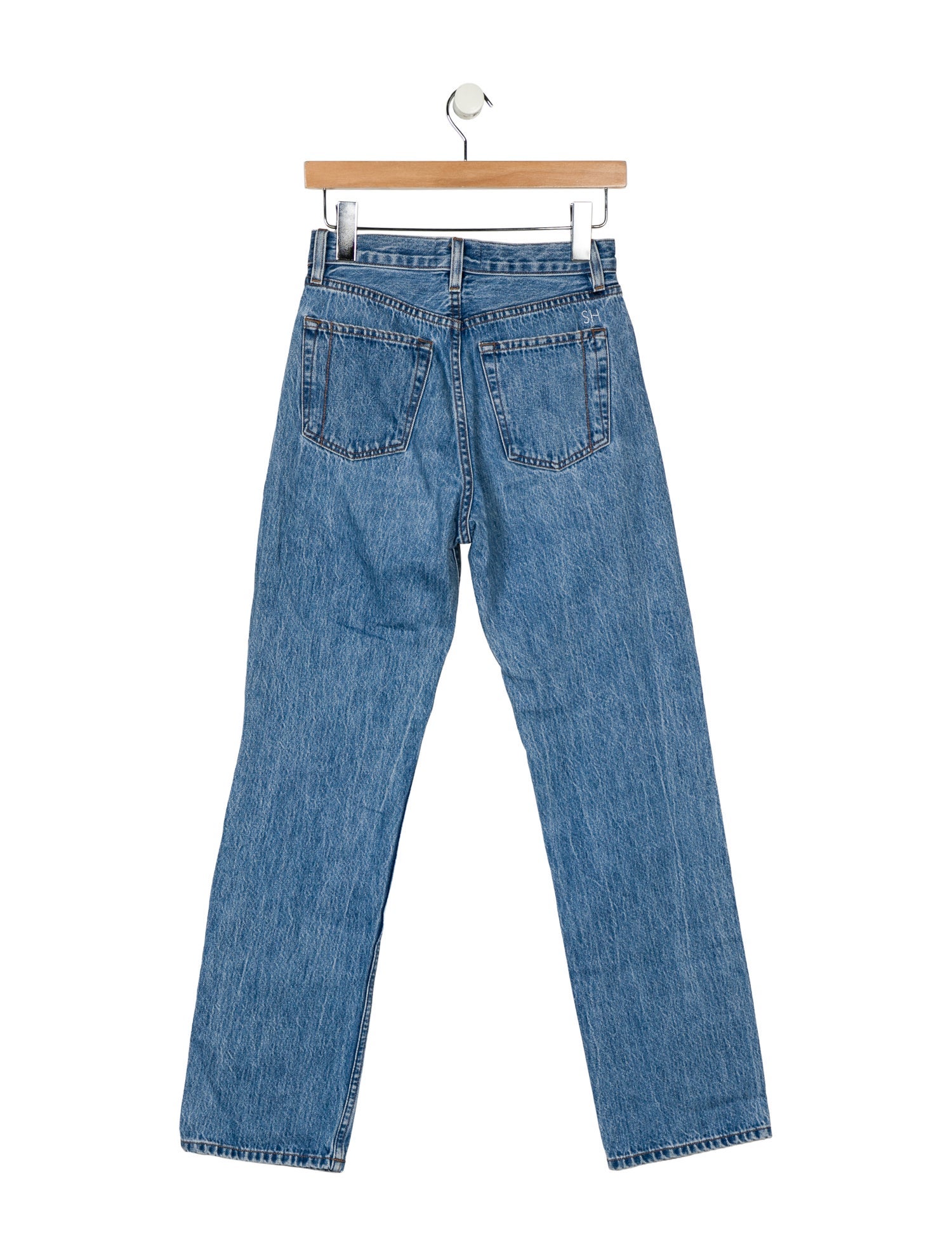 Still Here High-Rise Straight Leg Jeans